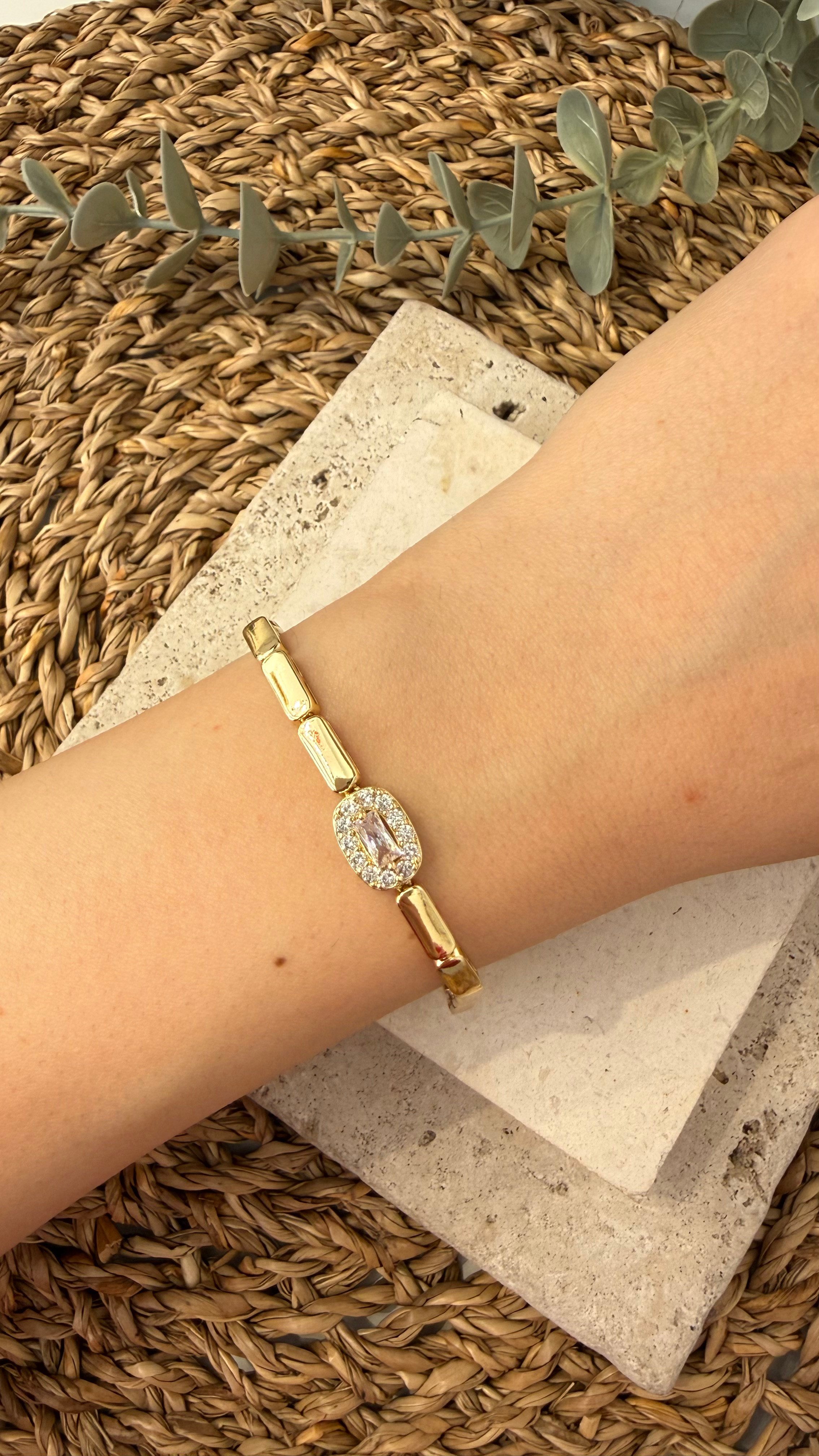 Cm Jewel İthal Gold Renk Bileklik
