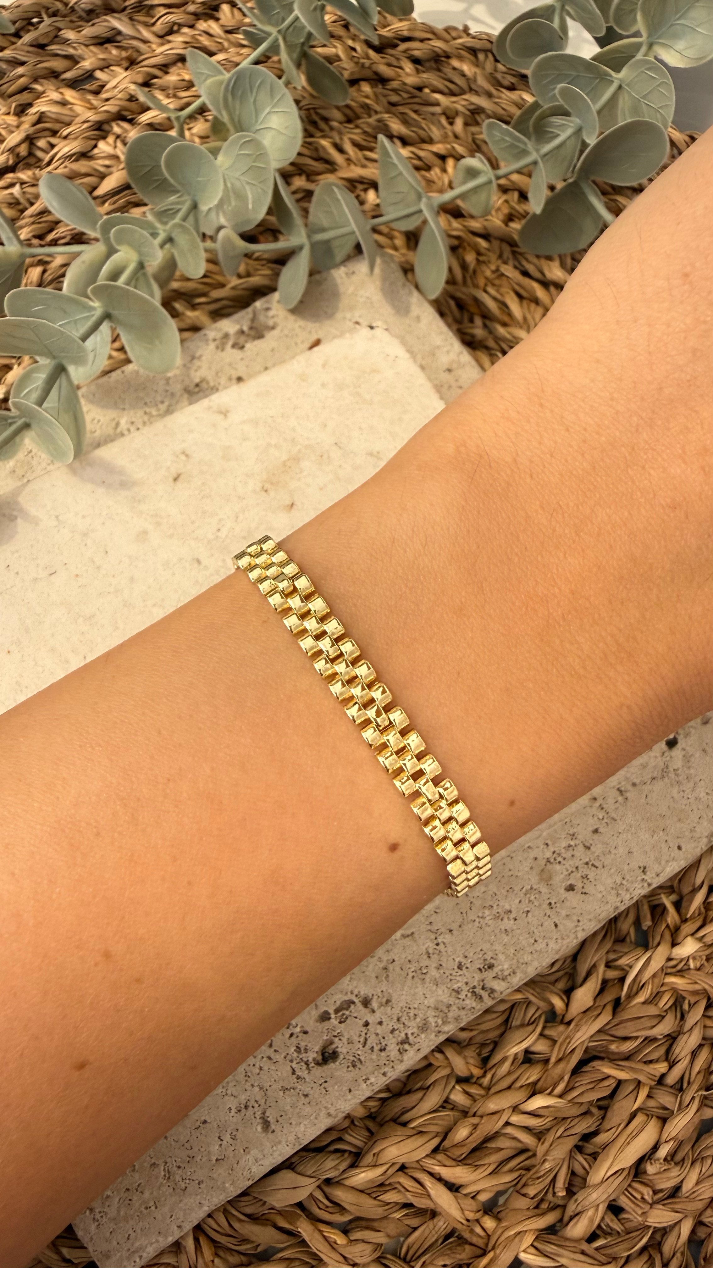 Cm Jewel İthal Gold Renk Bileklik