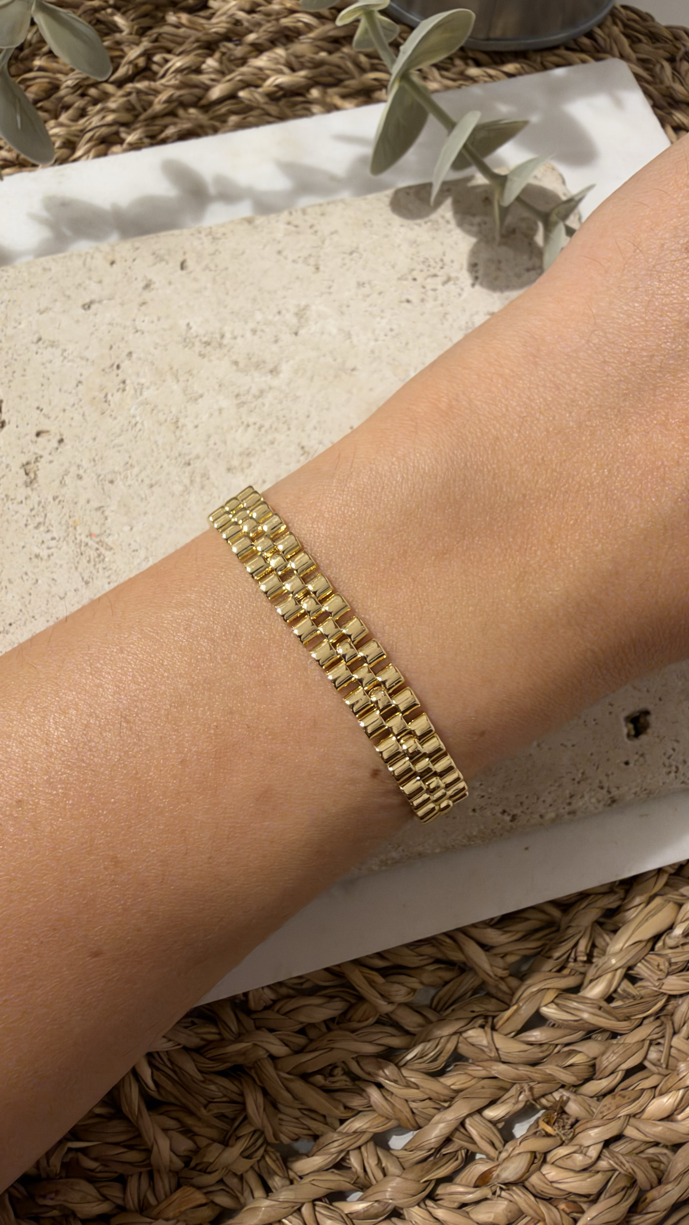 Cm Jewel İthal Gold Renk Bileklik
