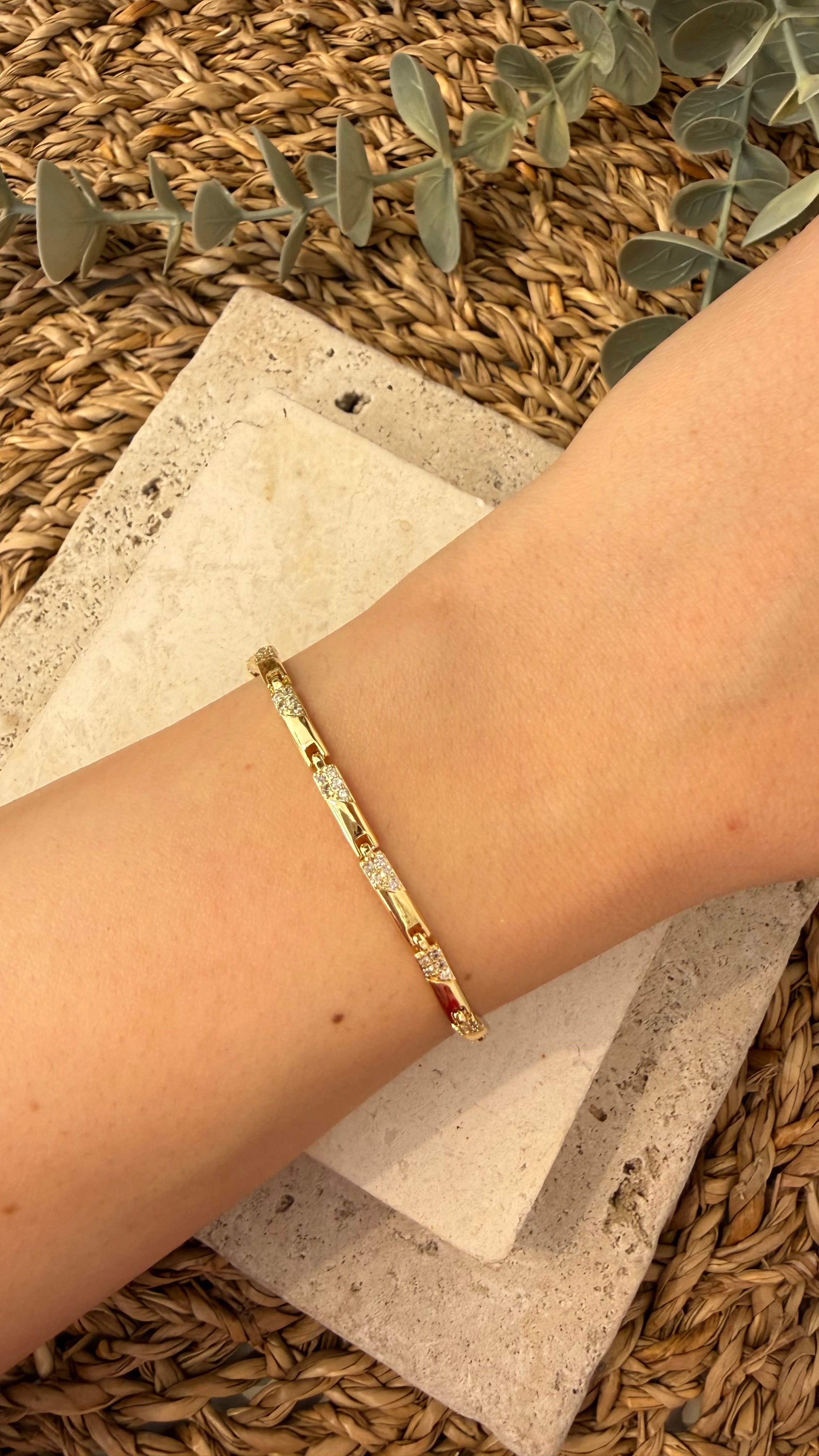 Cm Jewel İthal Gold Renk Bileklik