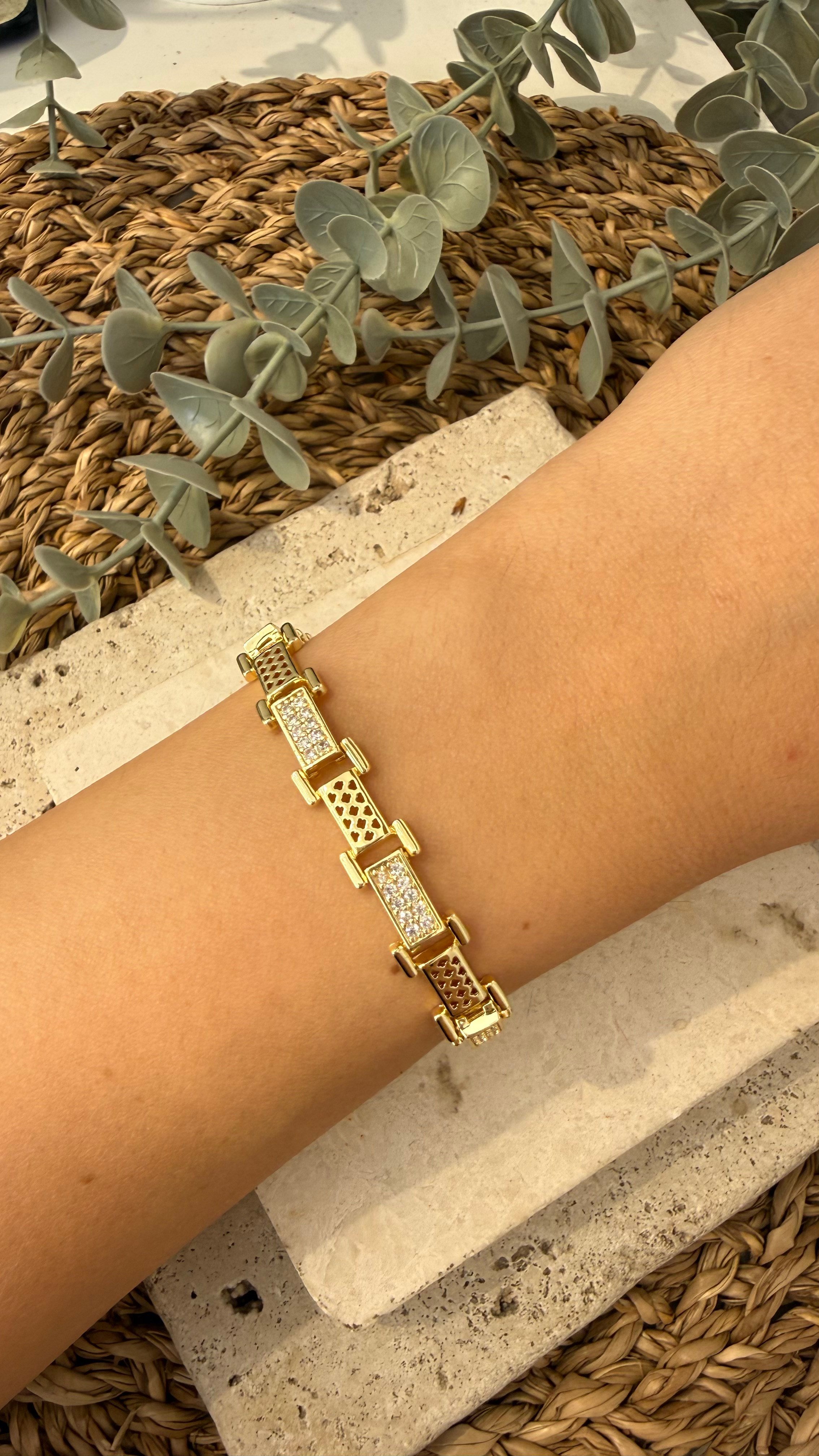 Cm Jewel İthal Gold Renk Bileklik