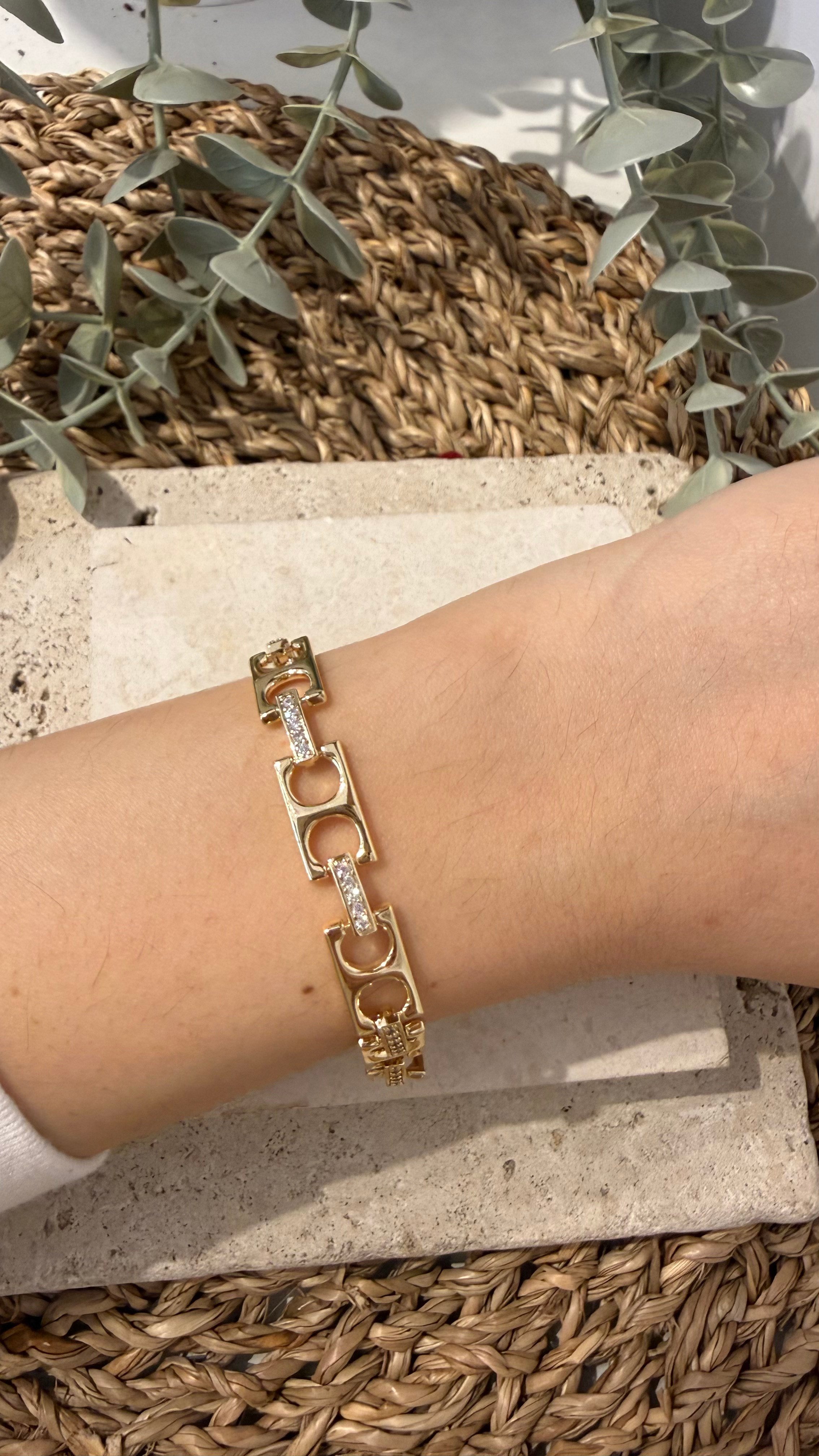 Cm Jewel İthal Gold Renk Bileklik