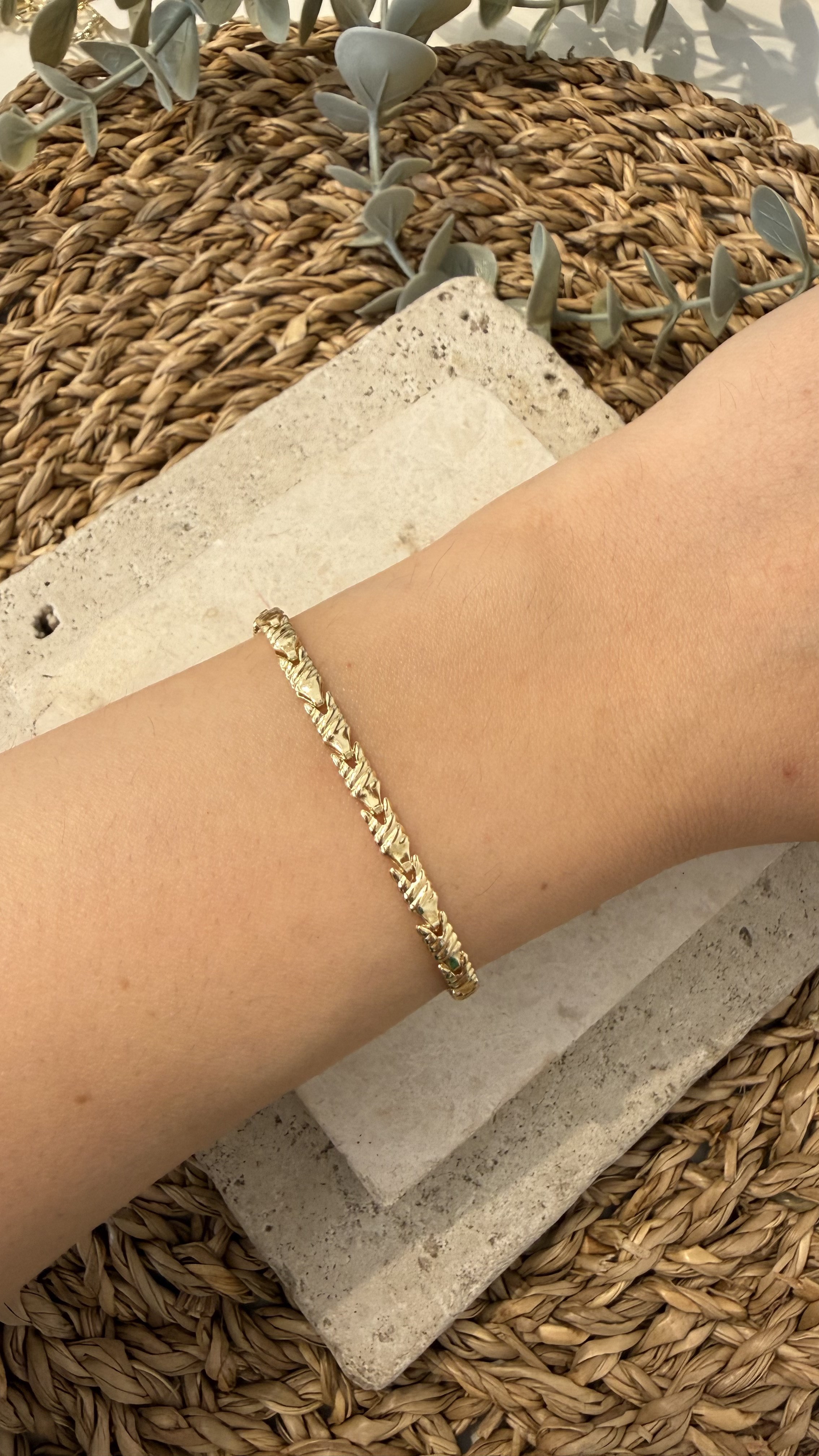 Cm Jewel İthal Gold Renk Bileklik