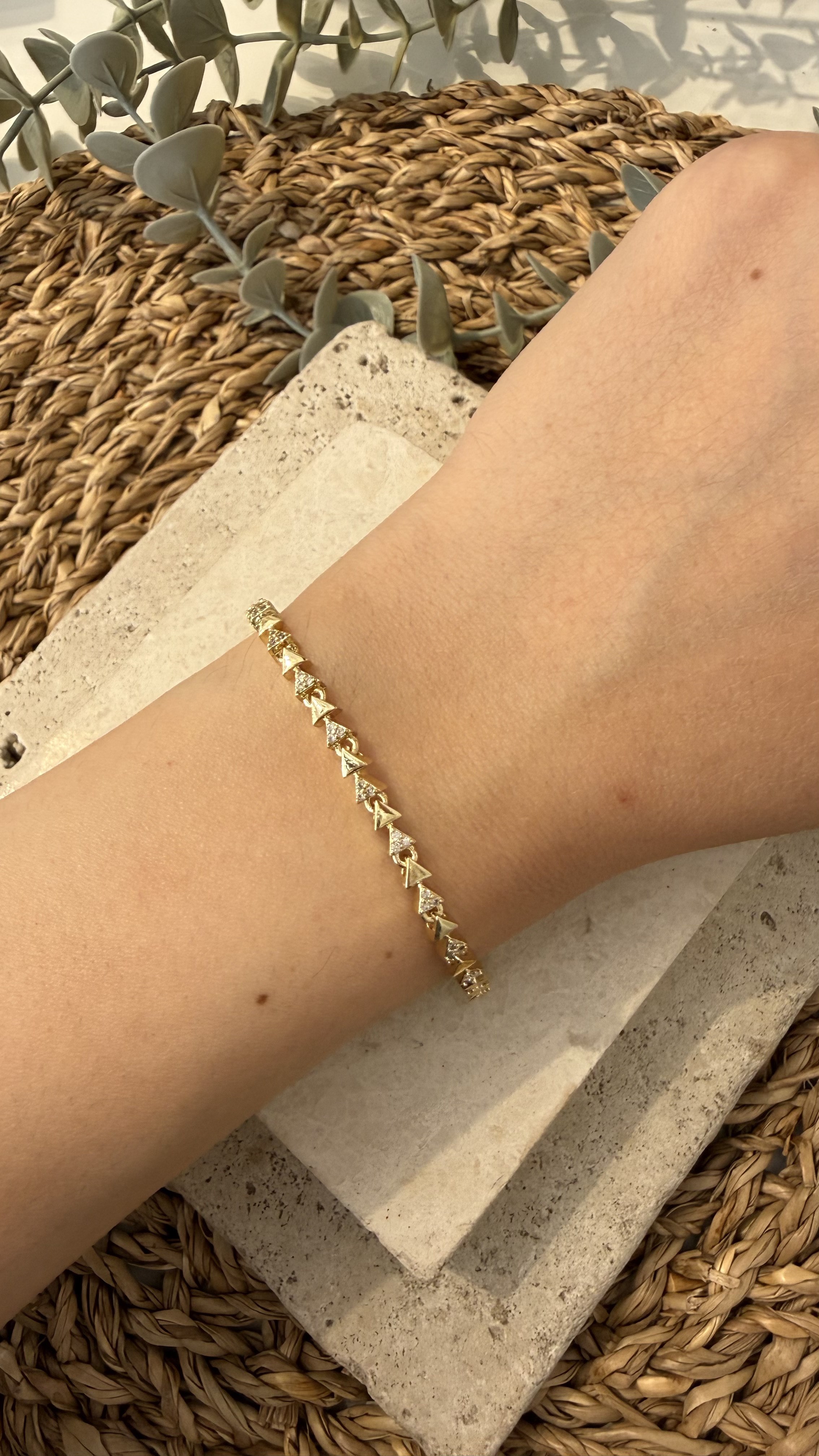Cm Jewel İthal Gold Renk Bileklik