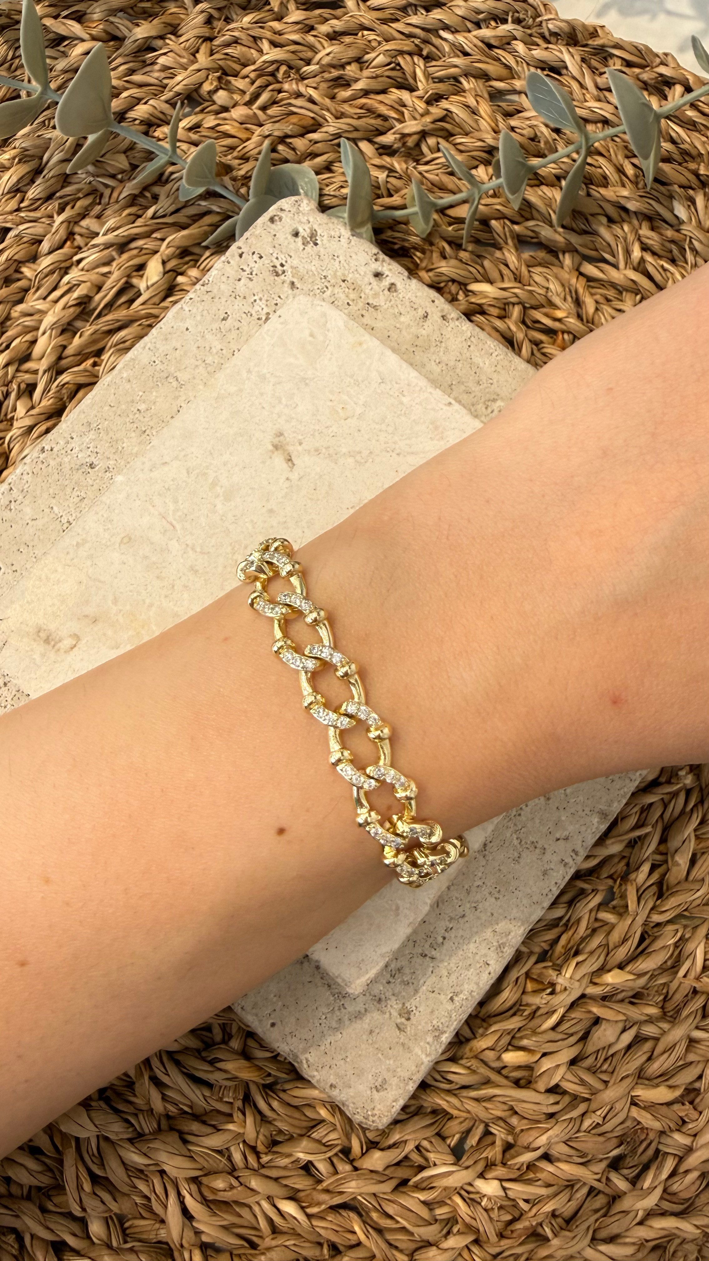Cm Jewel İthal Gold Renk Bileklik
