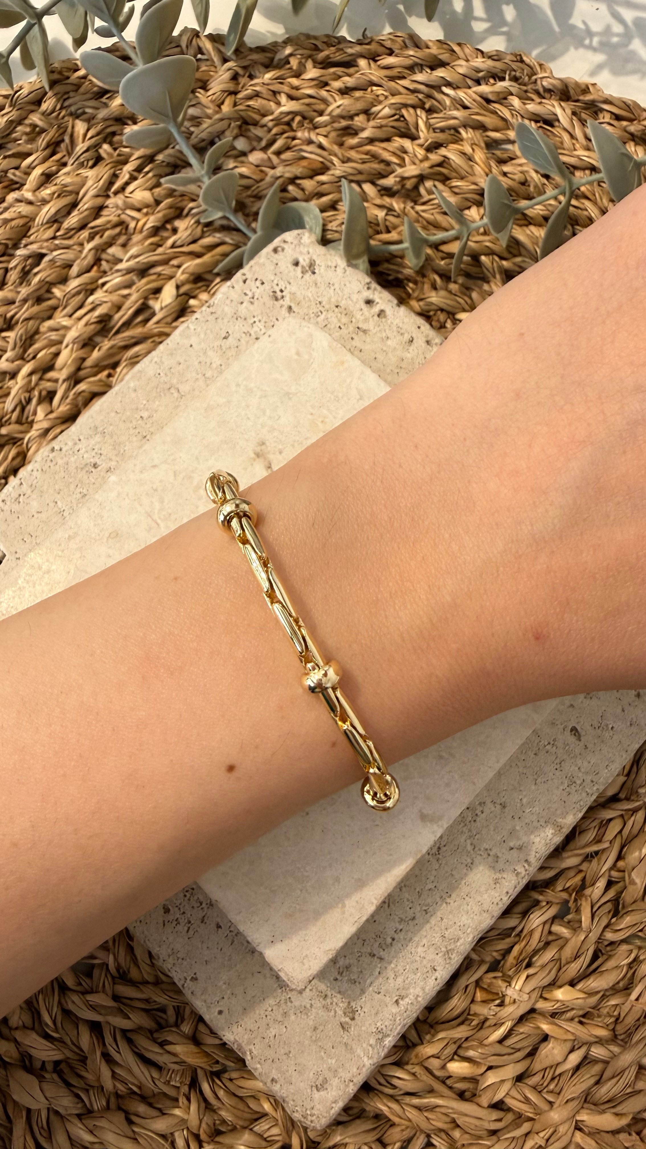 Cm Jewel İthal Gold Renk Bileklik