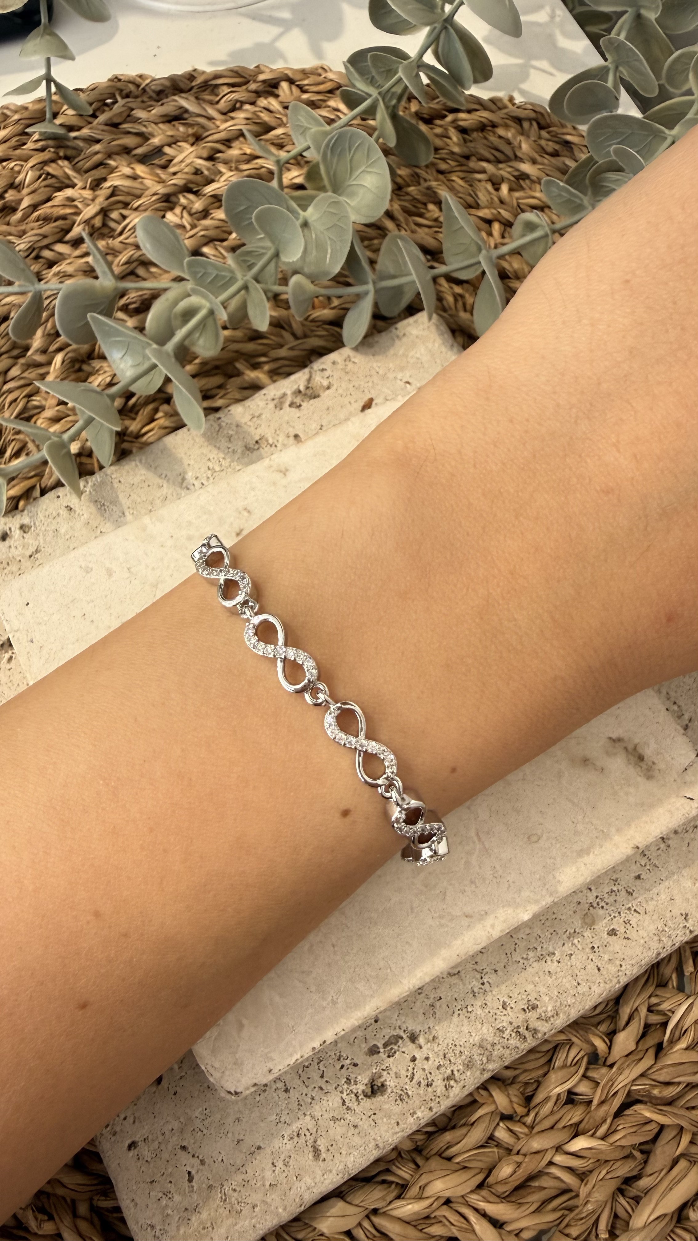 Cm Jewel İthal Gümüş Renk Bileklik