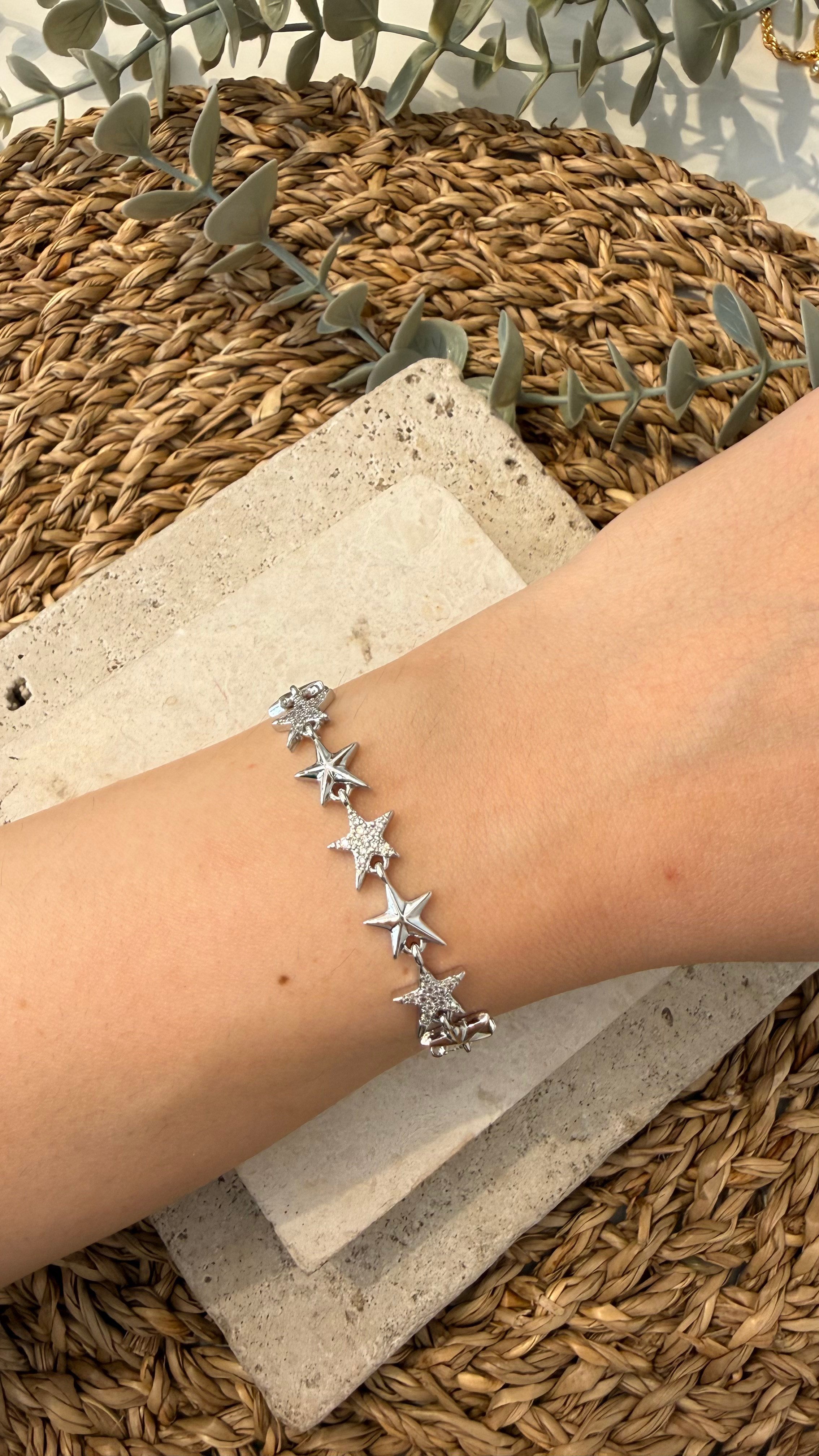 Cm Jewel İthal Gümüş Renk Bileklik