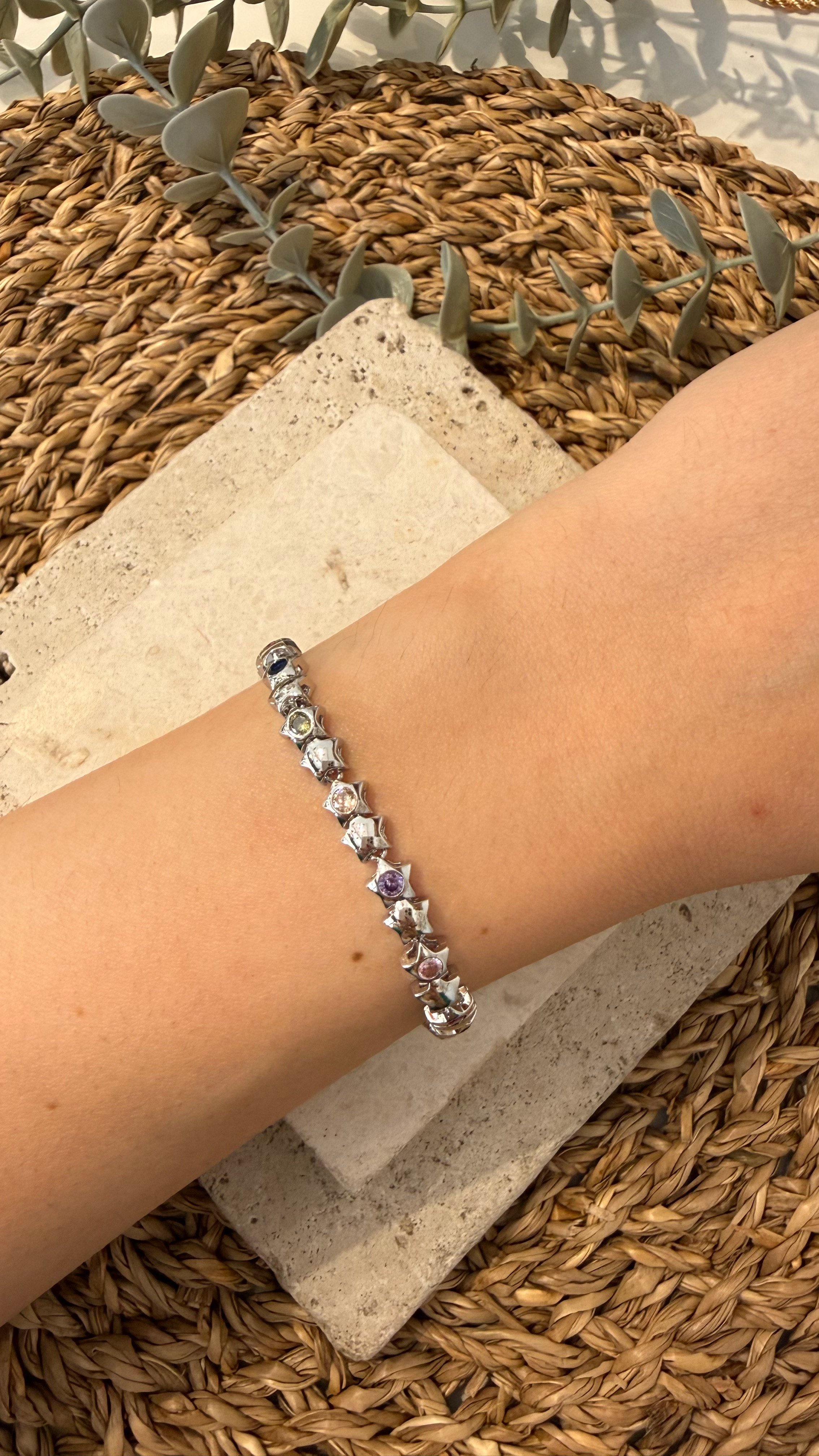 Cm Jewel İthal Gümüş Renk Bileklik