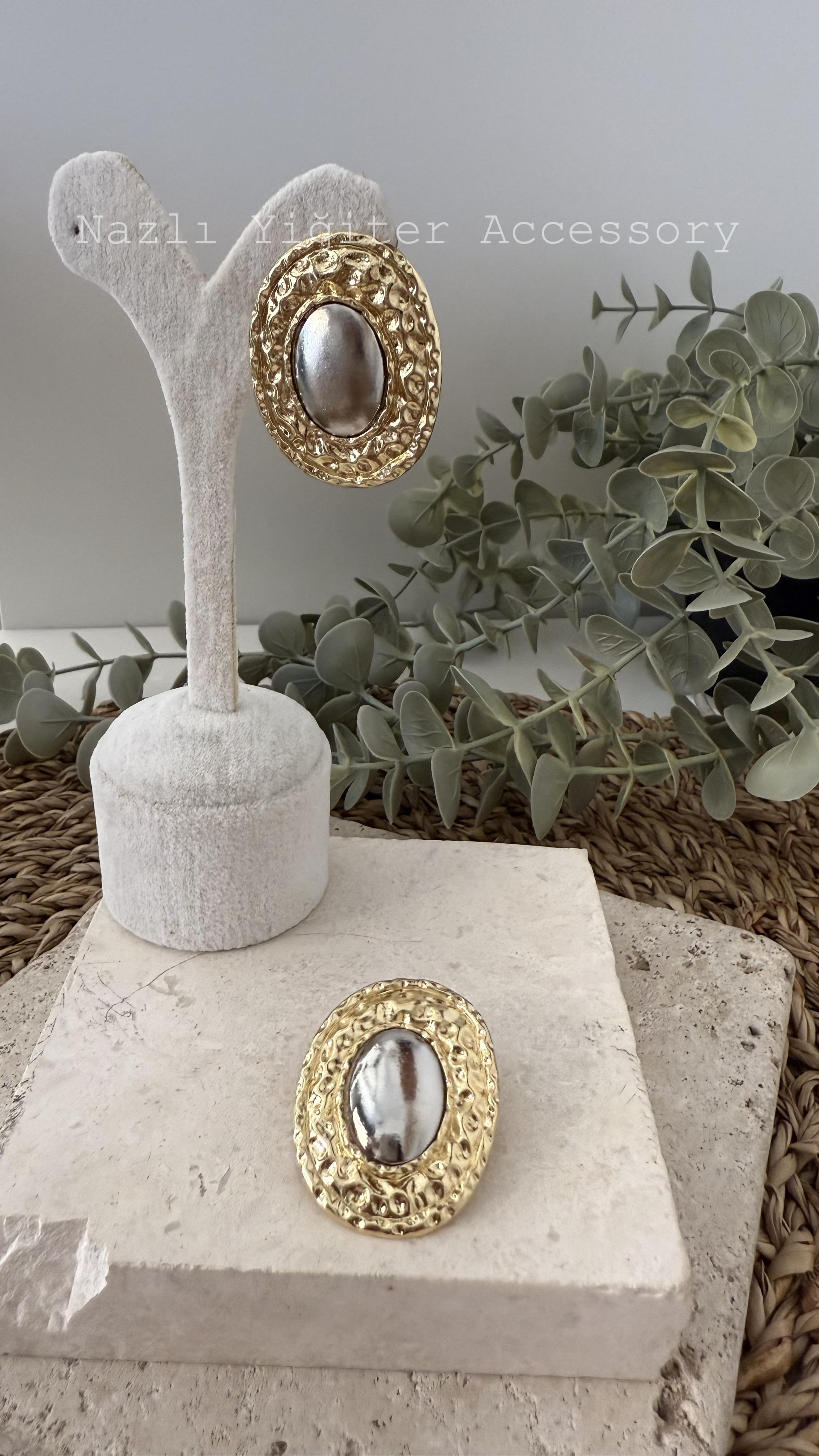 İthal Gold Renk Küpe