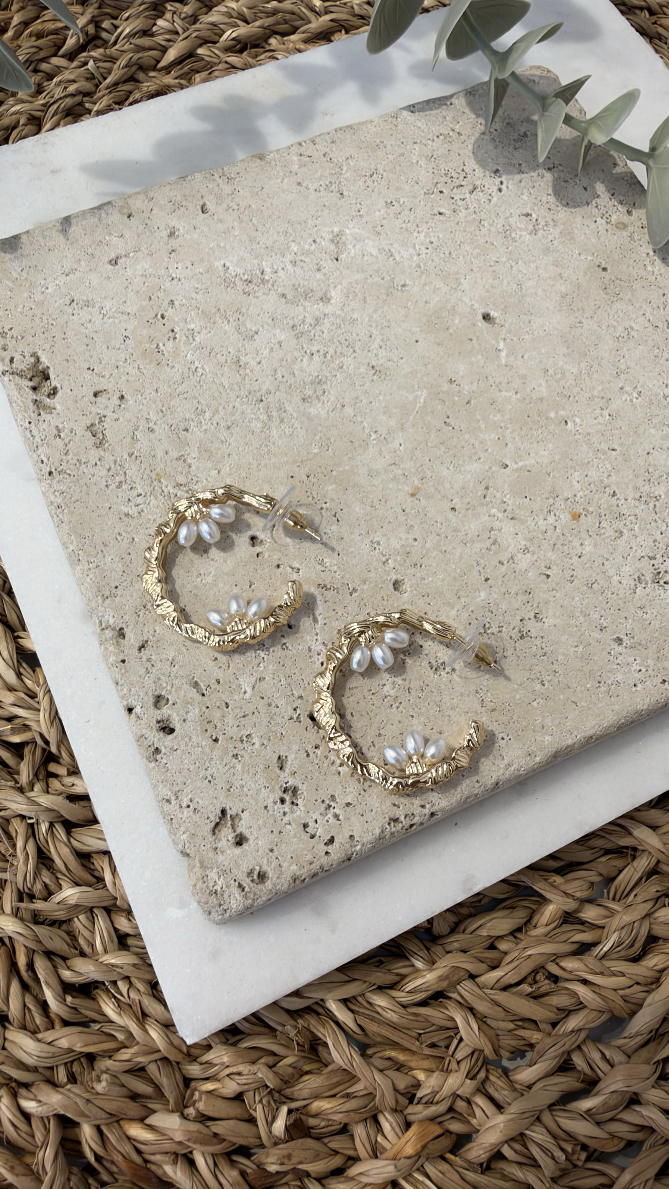 İthal Gold Renk Küpe