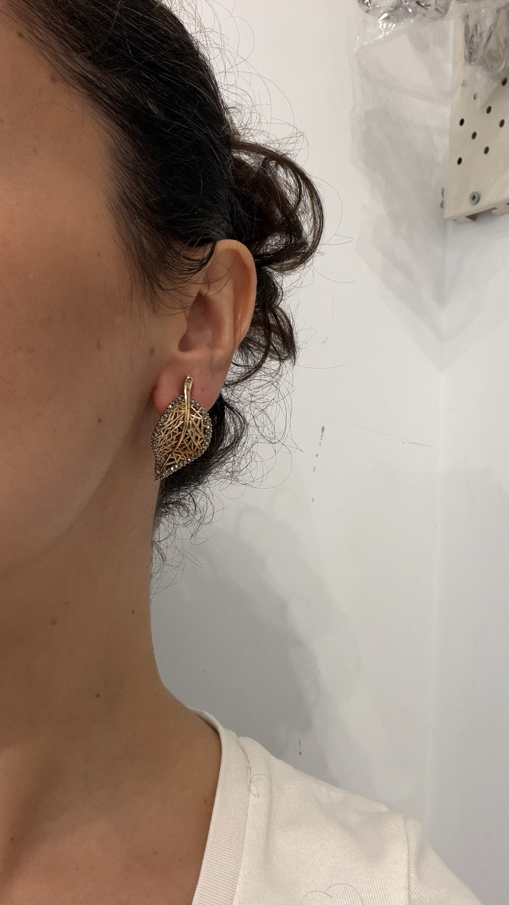 İthal Gold Renk Küpe