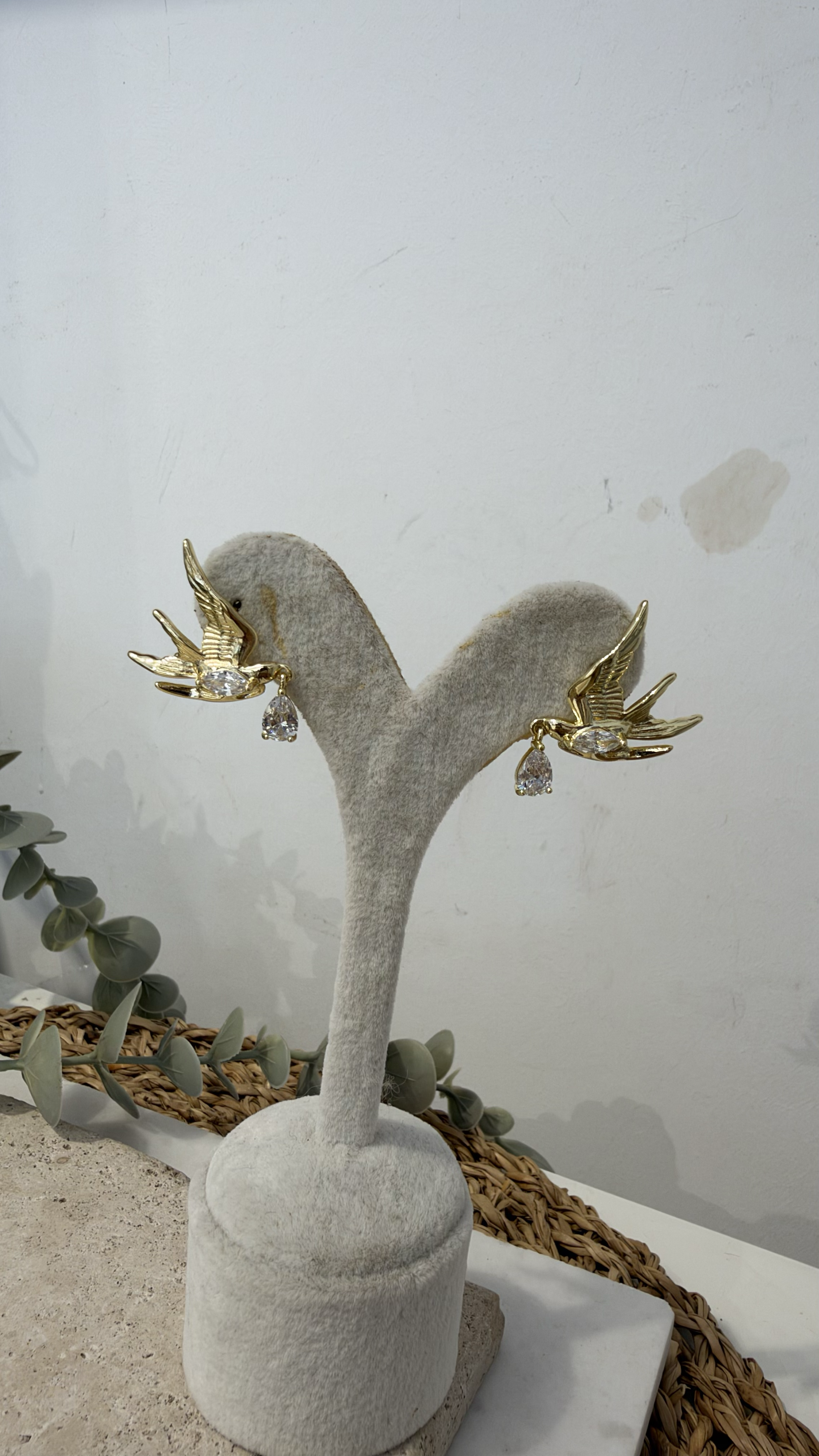 İthal Gold Renk Küpe