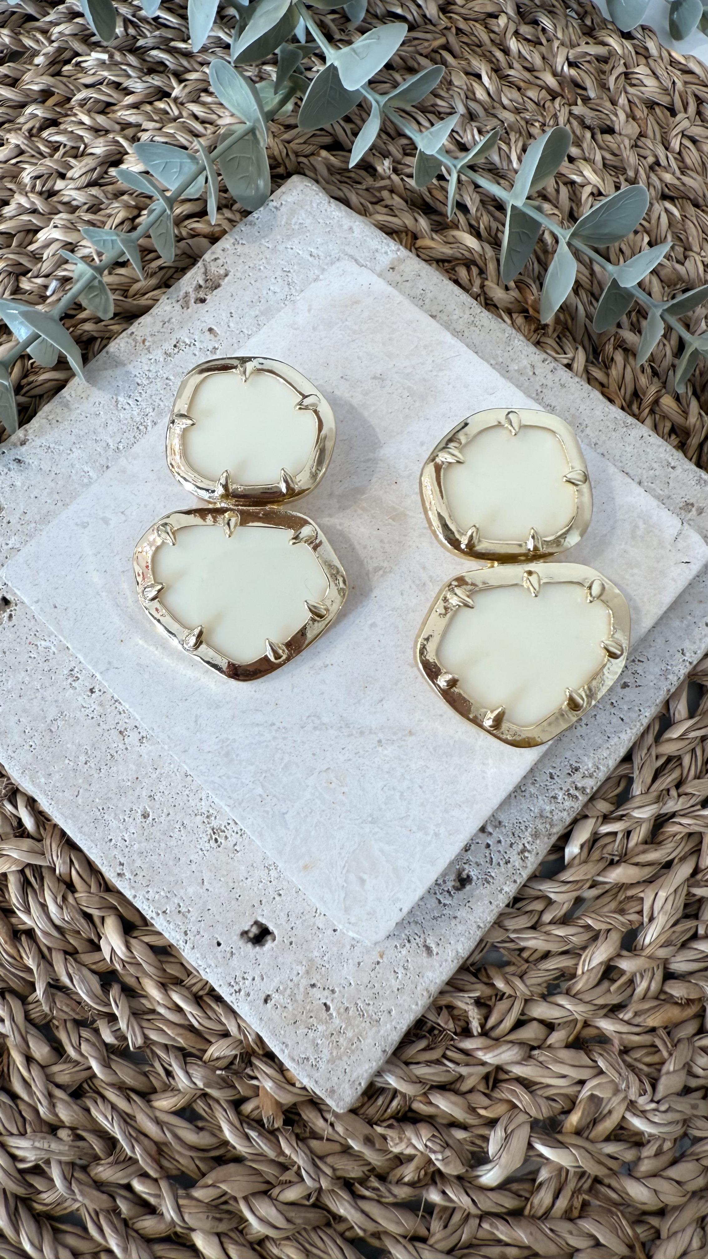 İthal Gold Renk Küpe