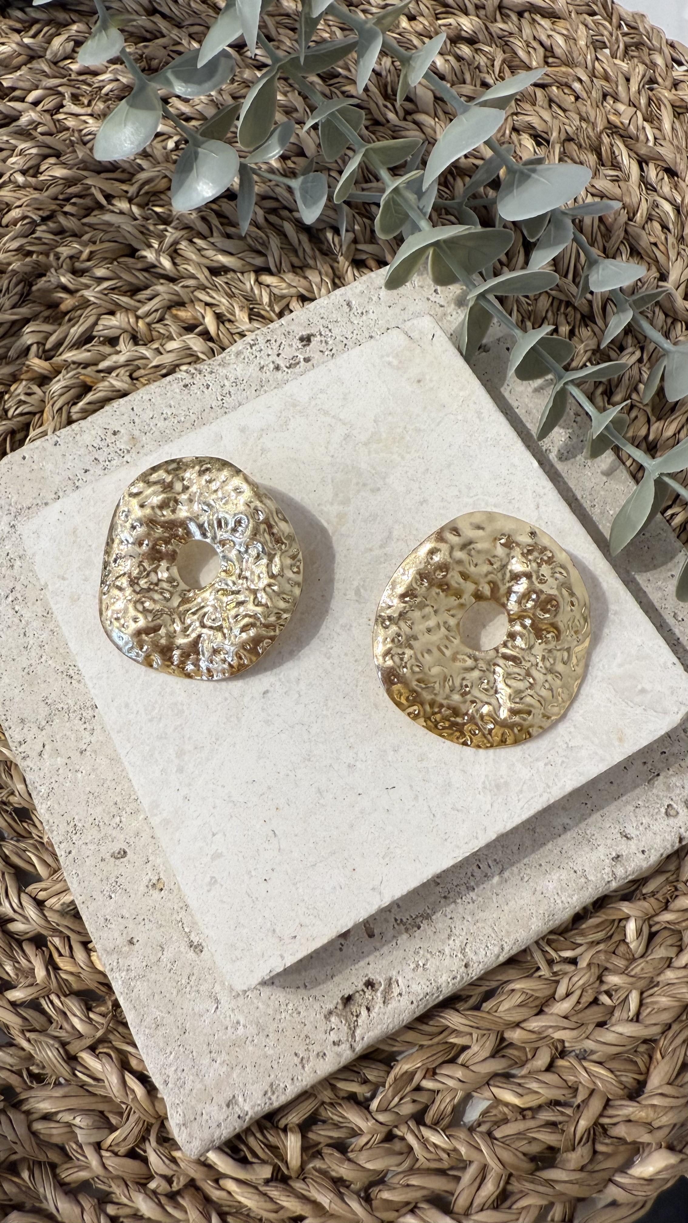İthal Gold Renk Küpe