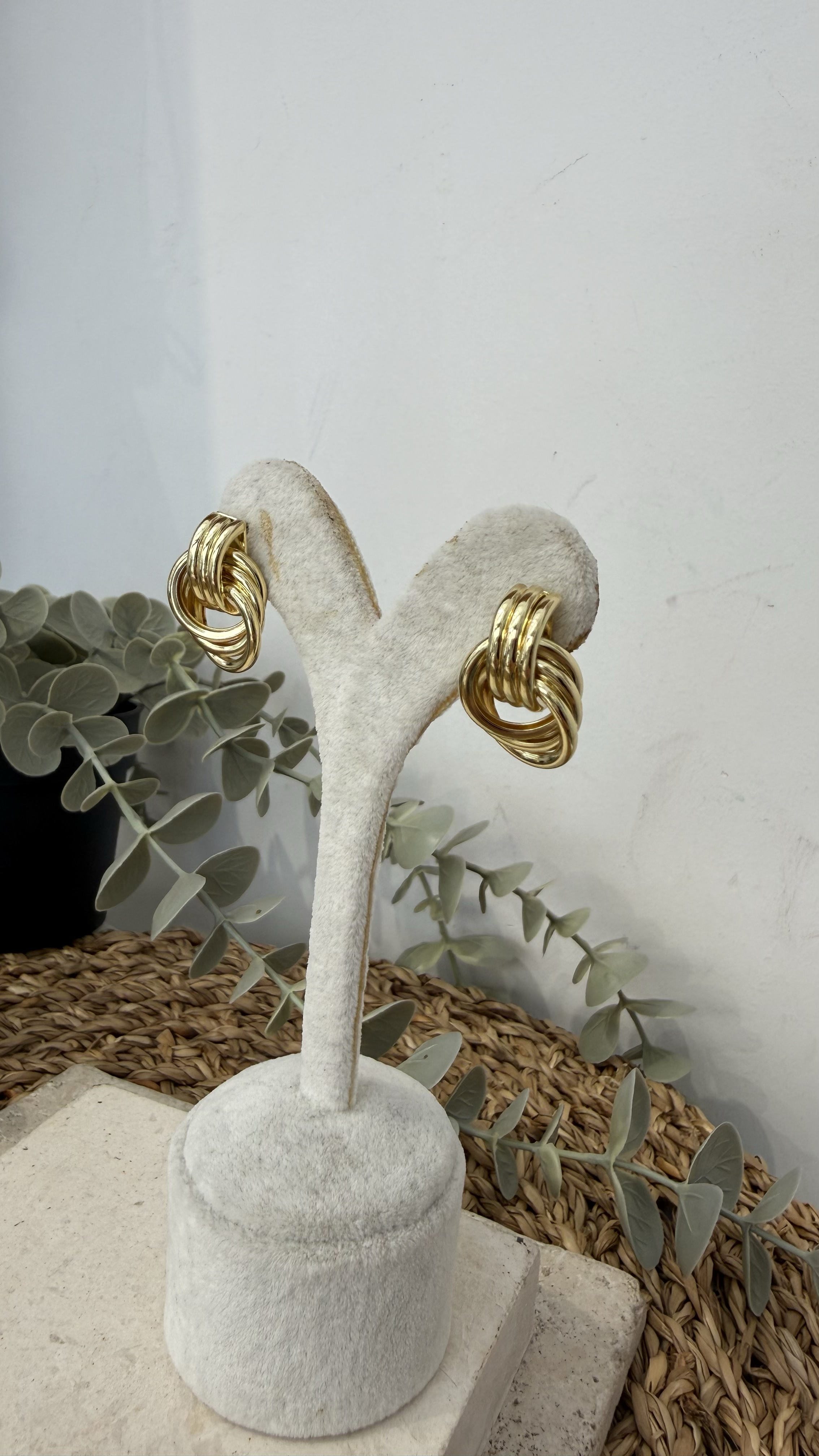 İthal Gold Renk Küpe