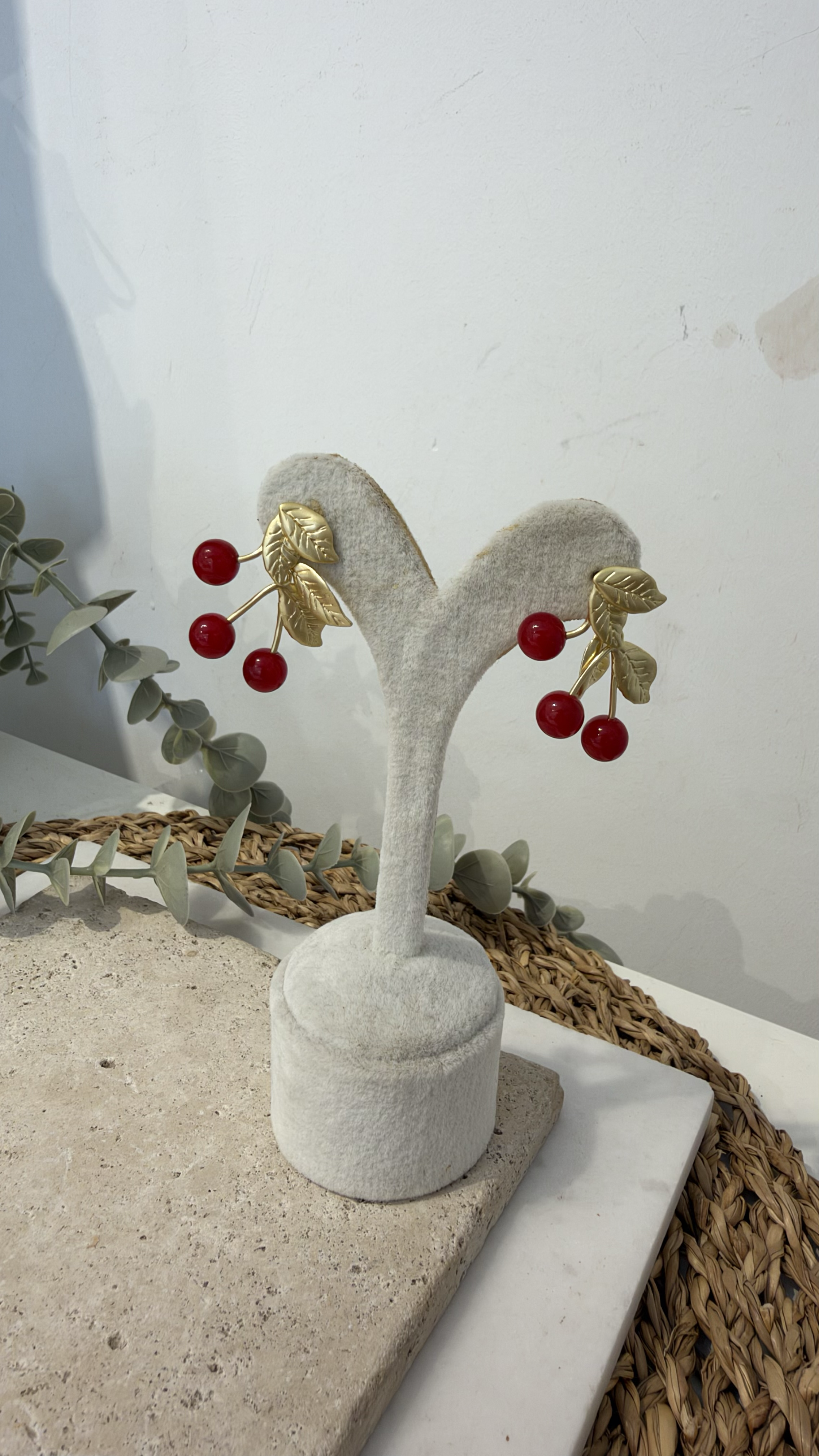 İthal Gold Renk Küpe