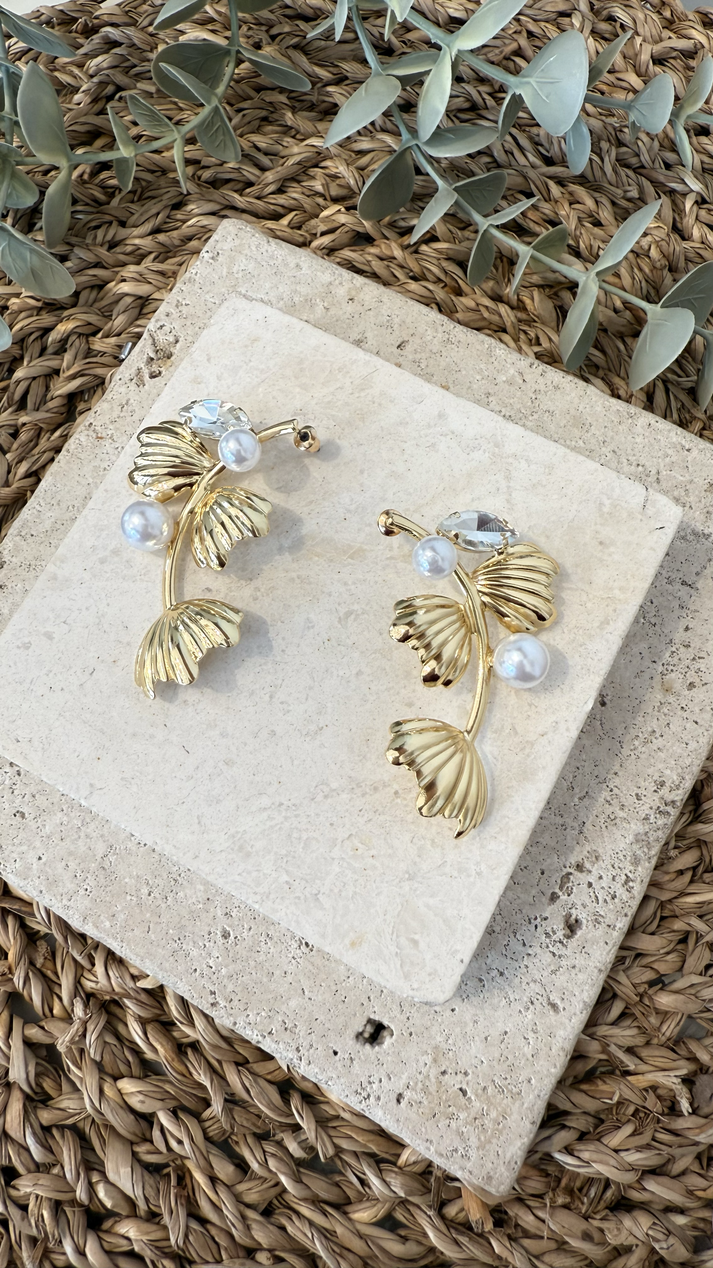 İthal Gold Renk Küpe