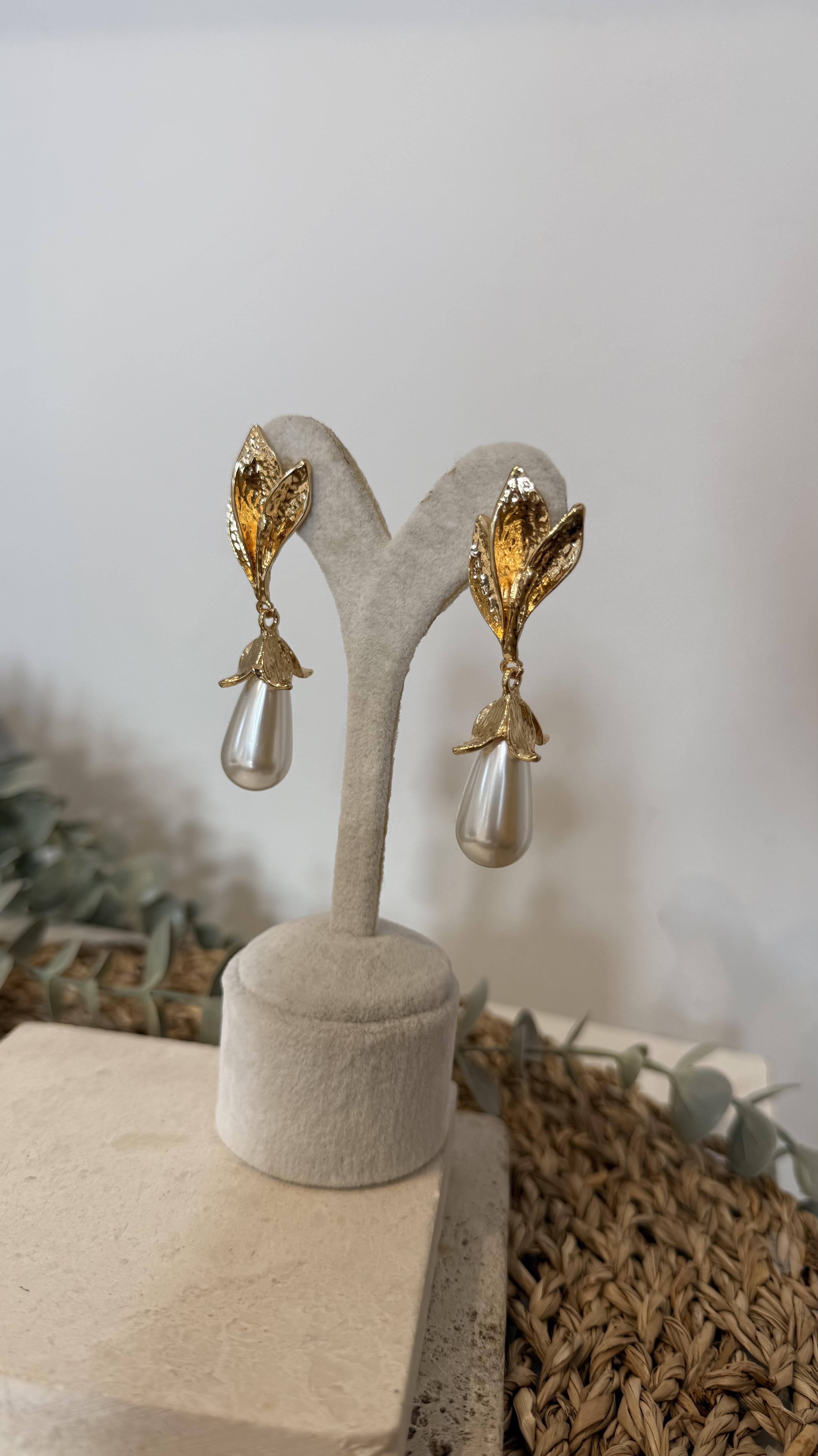 İthal Gold Renk Küpe