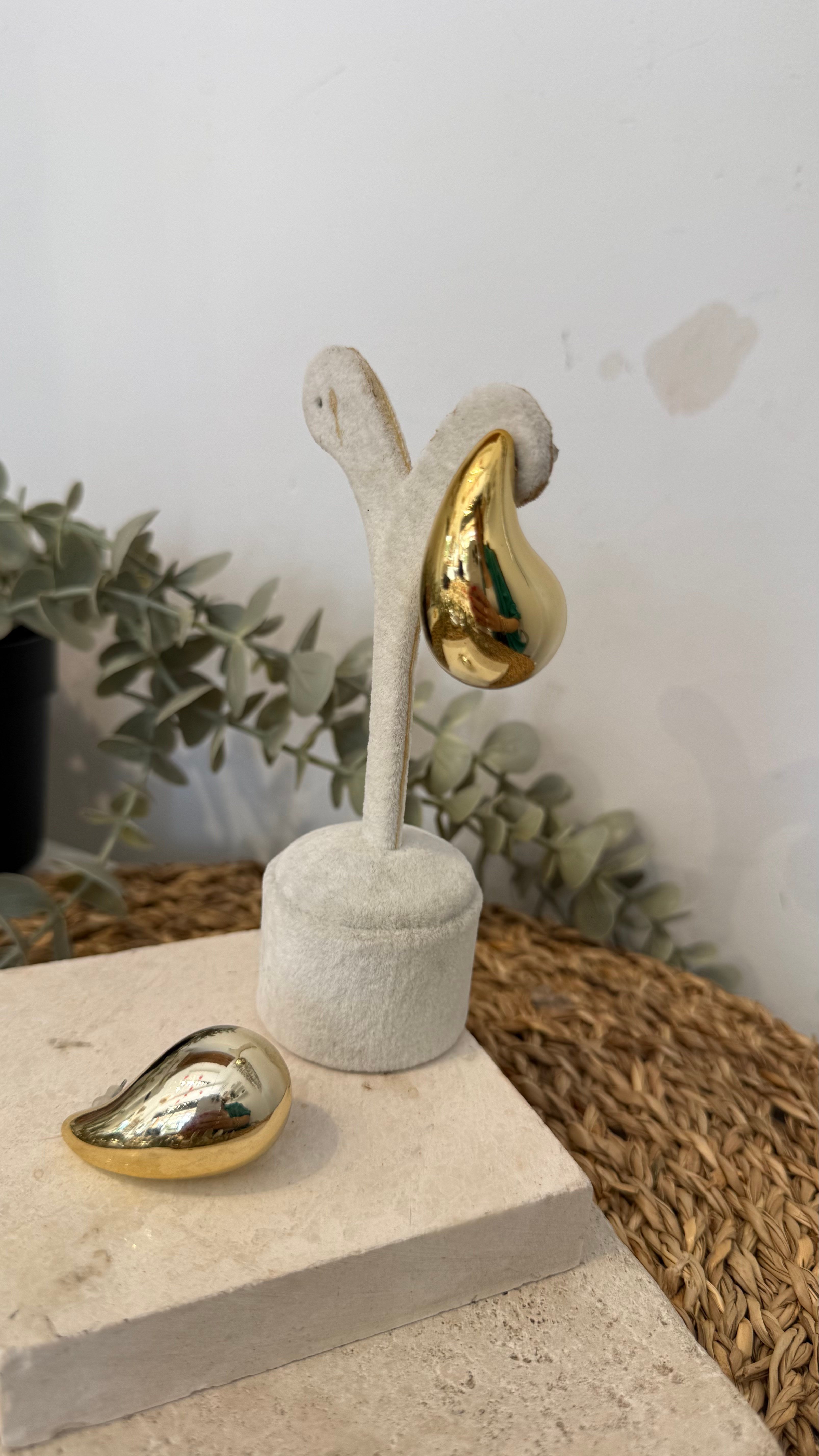İthal Gold Renk Küpe