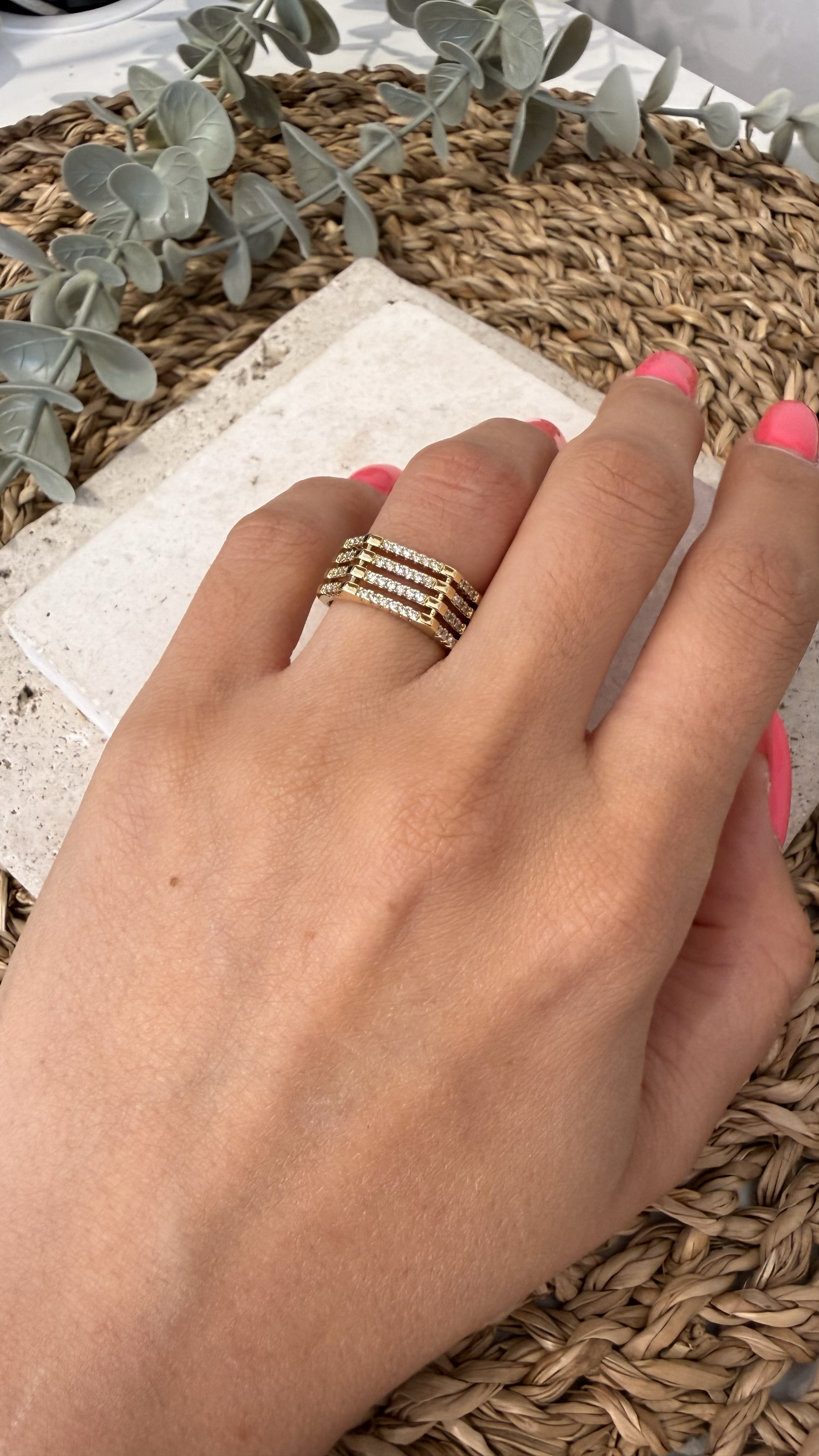 Xuping 14k Gold Renk Yüzük