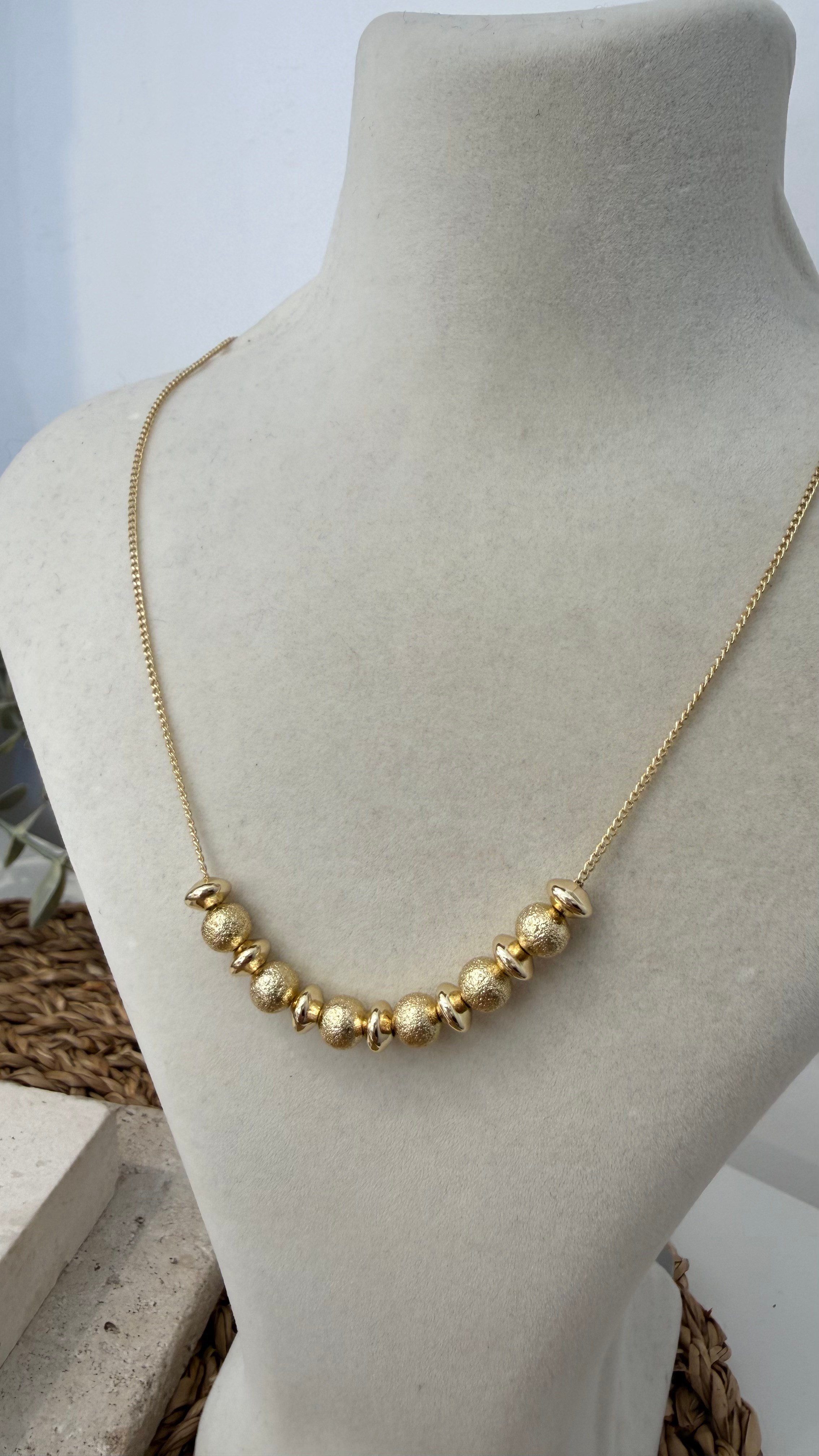 Xuping Gold Renk 14k Kolye 45+5cm