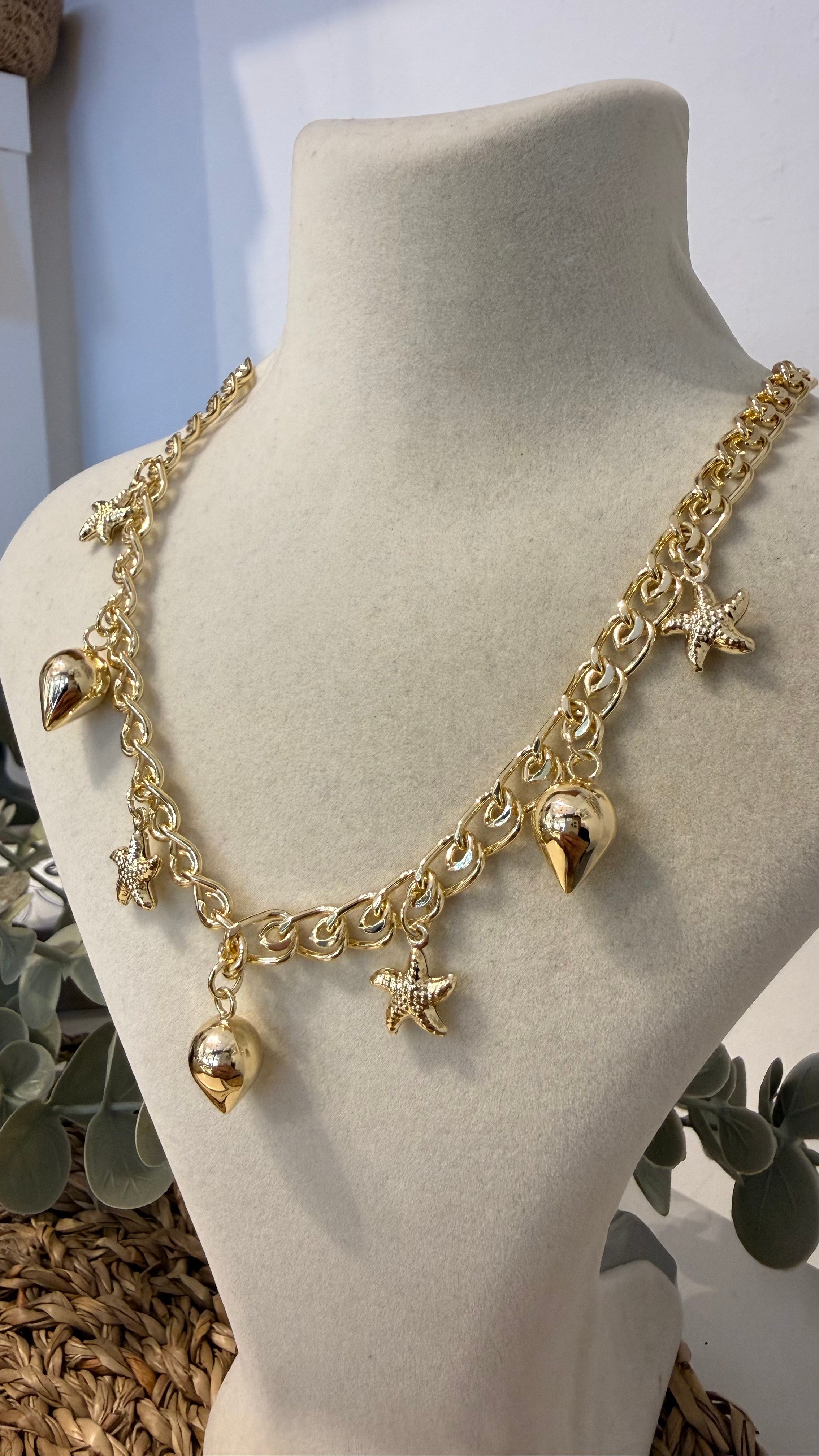 Xuping Gold Renk 14k Kolye 45cm