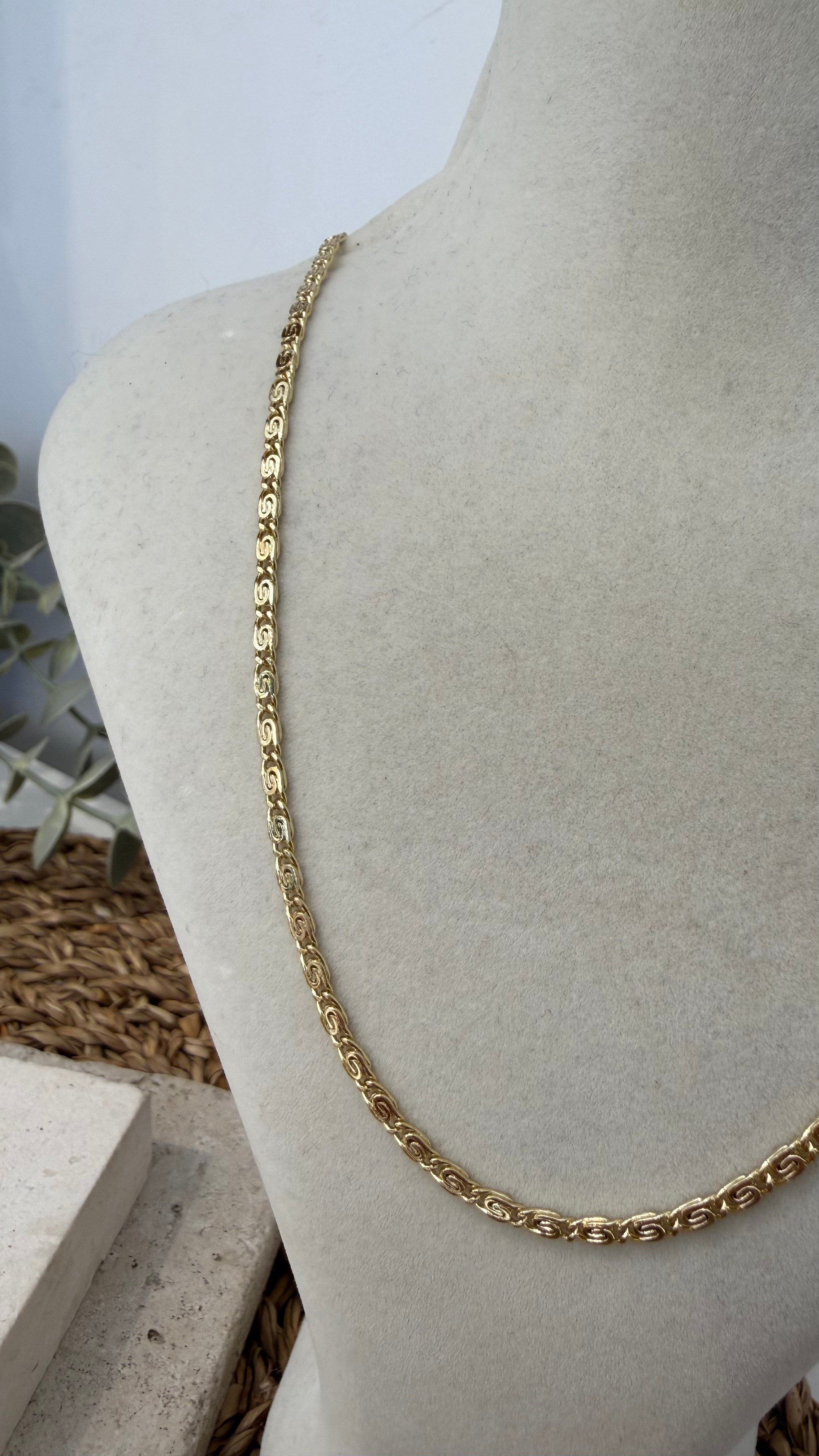 Xuping Gold Renk 14k Kolye 50cm