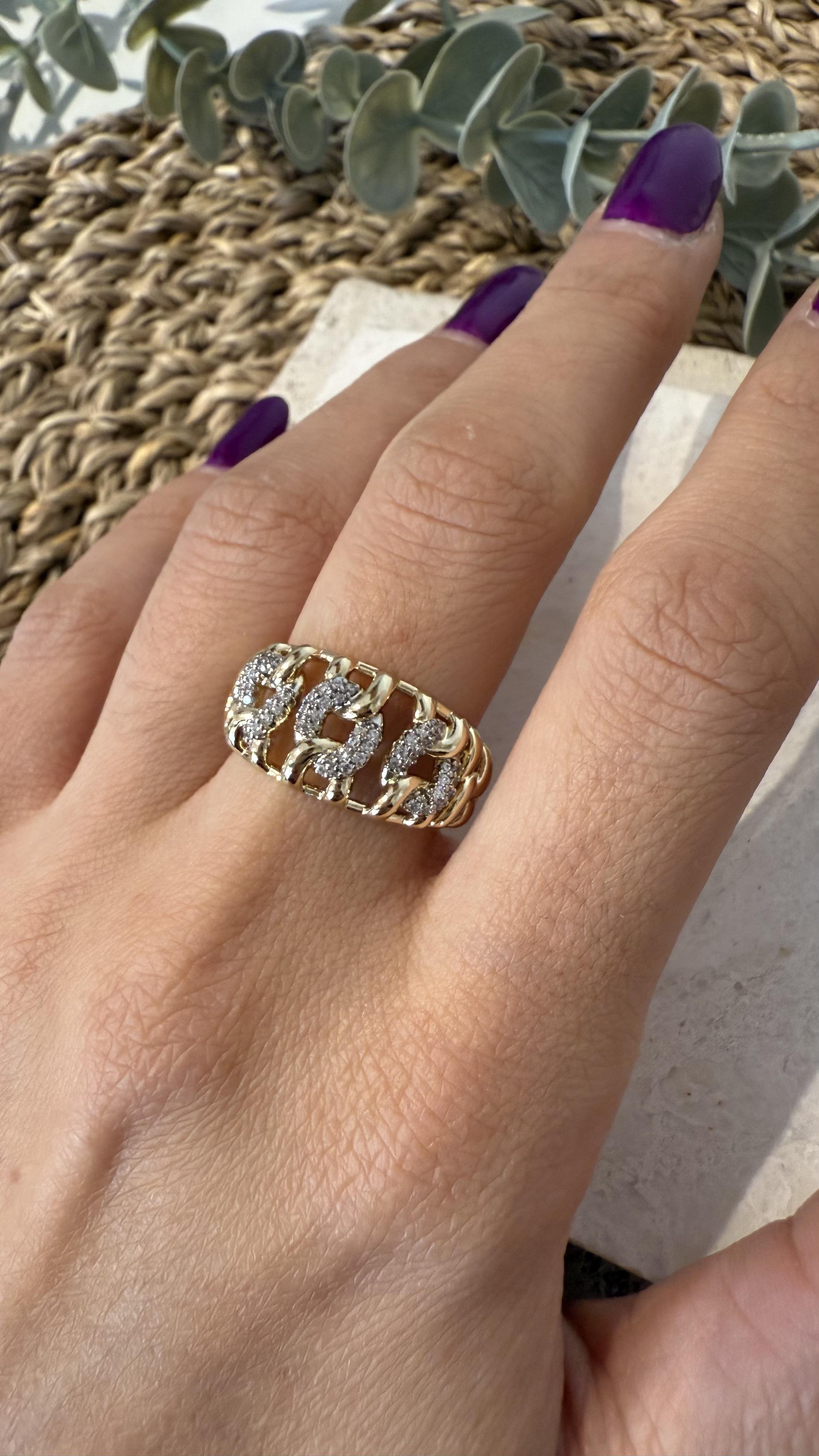 Xuping Gold Renk 14k Yüzük