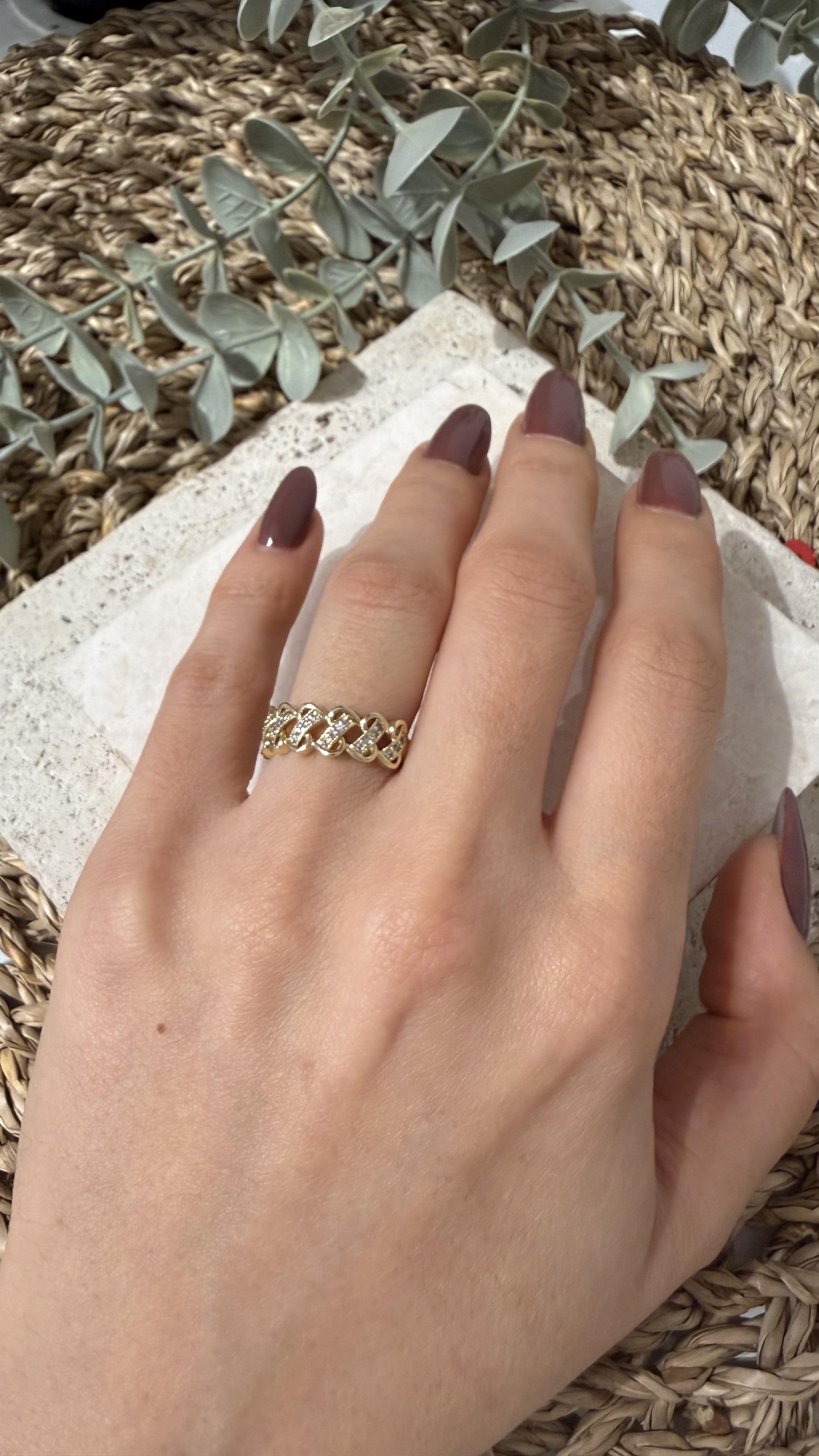 Xuping Gold Renk 14k Yüzük