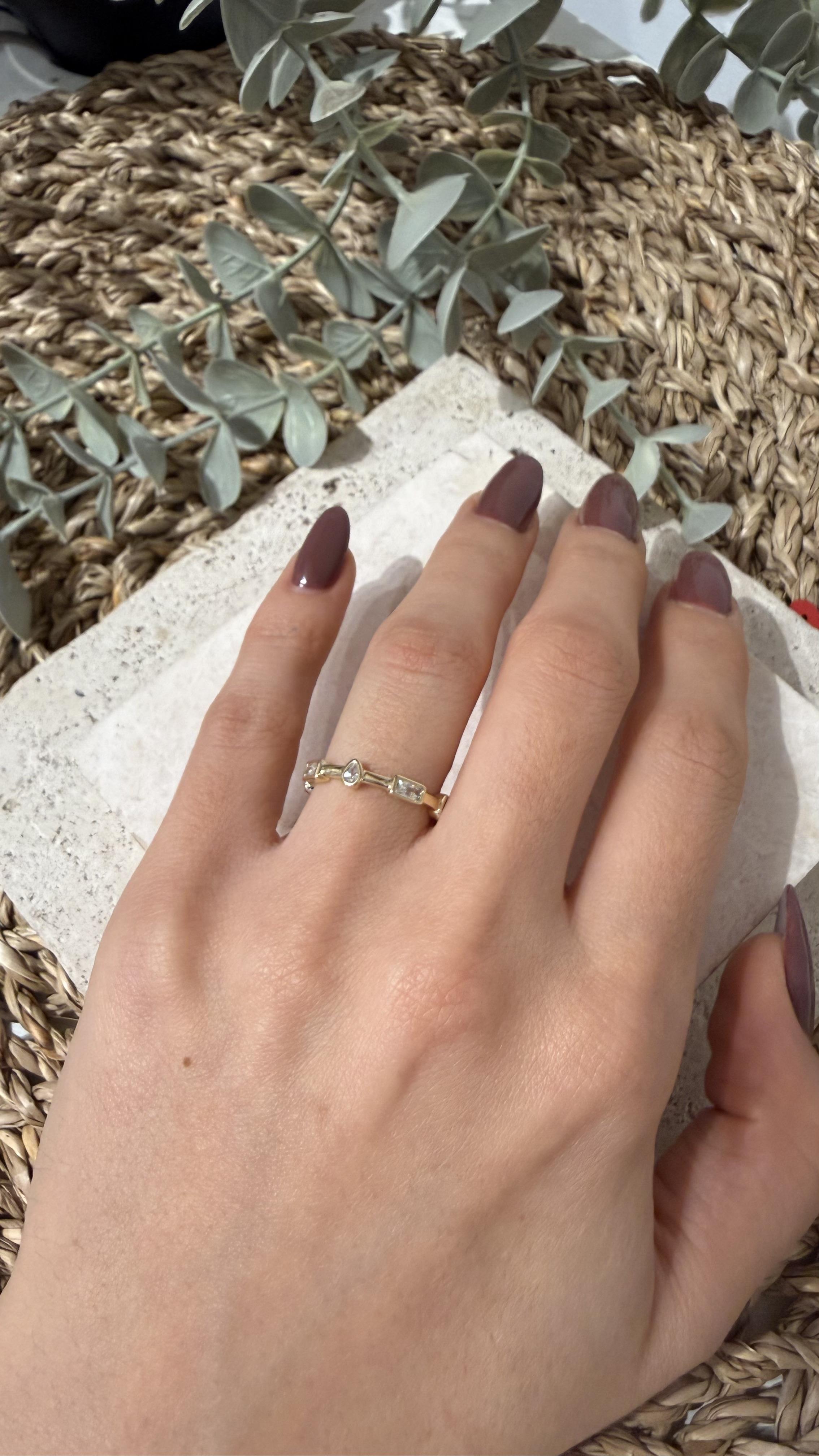 Xuping Gold Renk 14k Yüzük