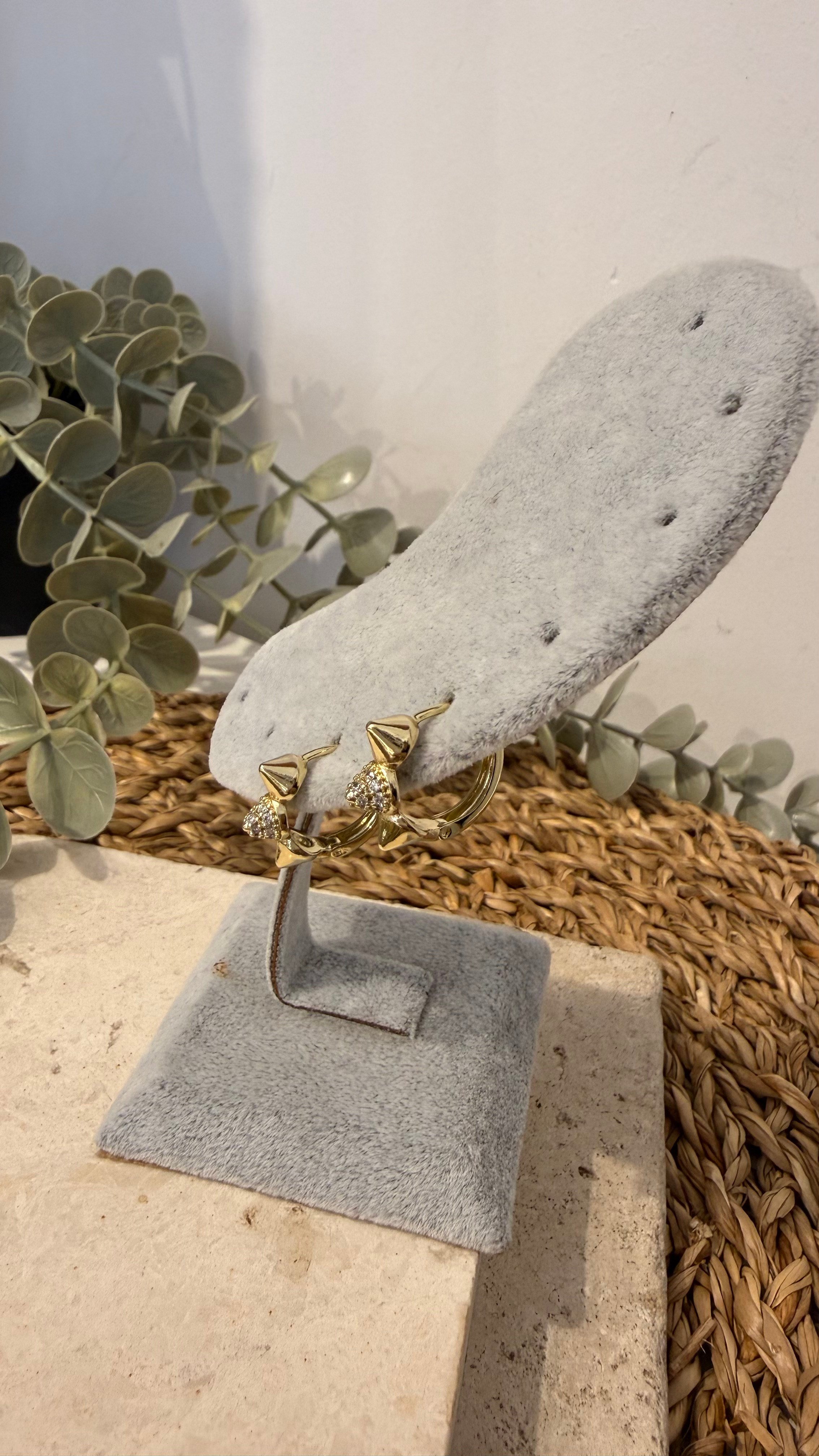 Xuping Özel Seri 14k Gold Renk Küpe