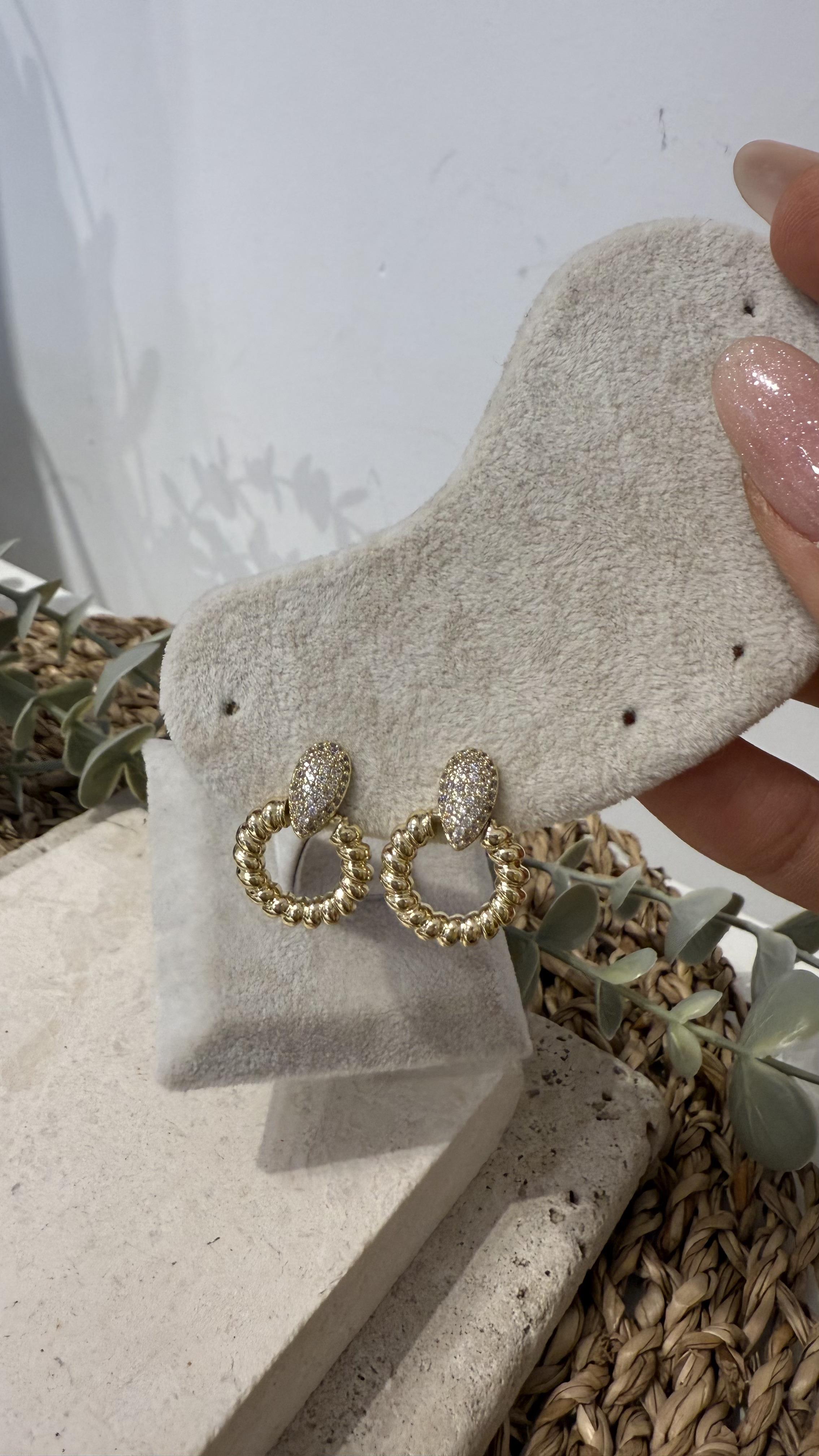 Xuping Özel Seri 14k Gold Renk Küpe