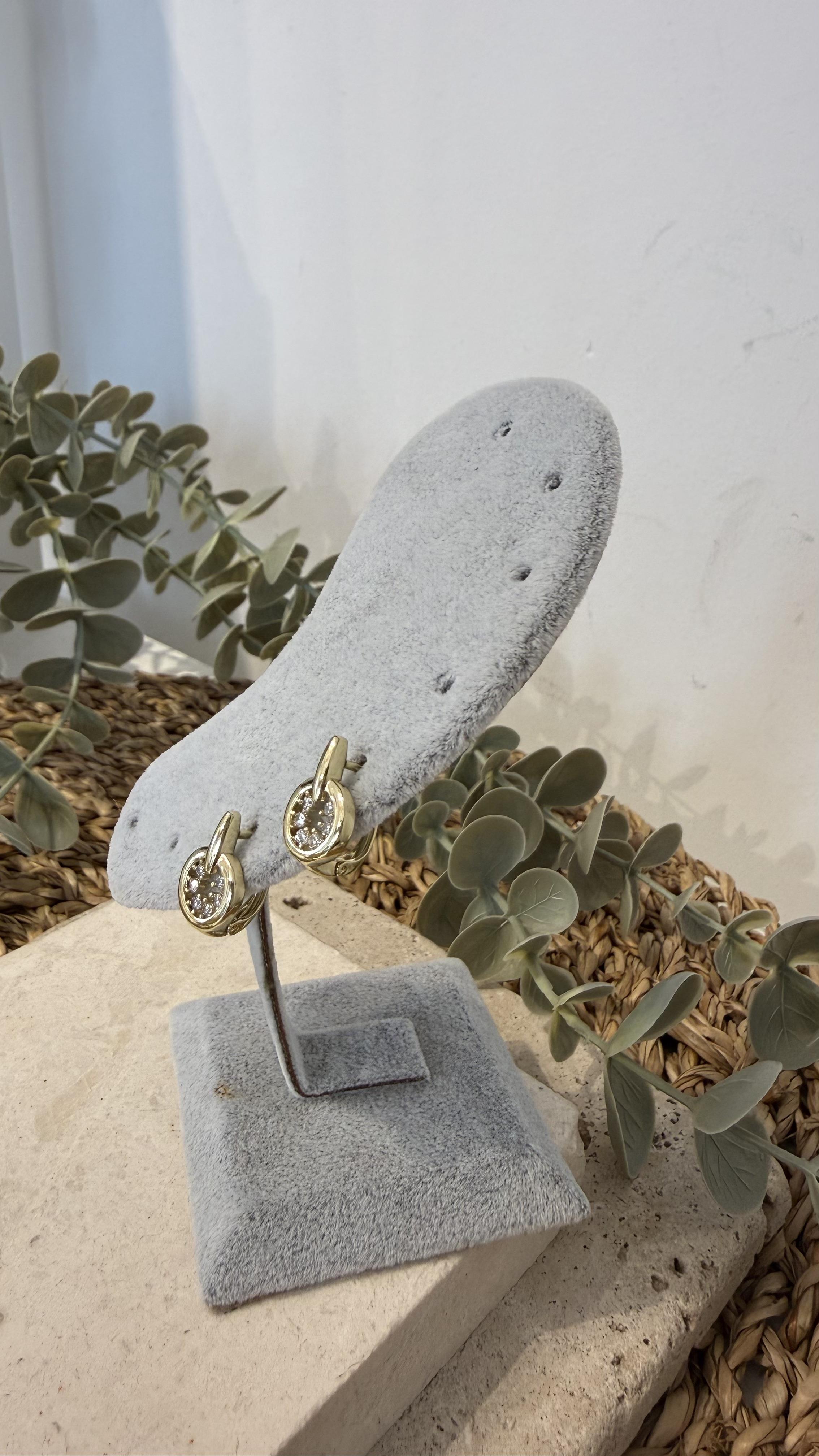 Xuping Özel Seri 14k Gold Renk Küpe