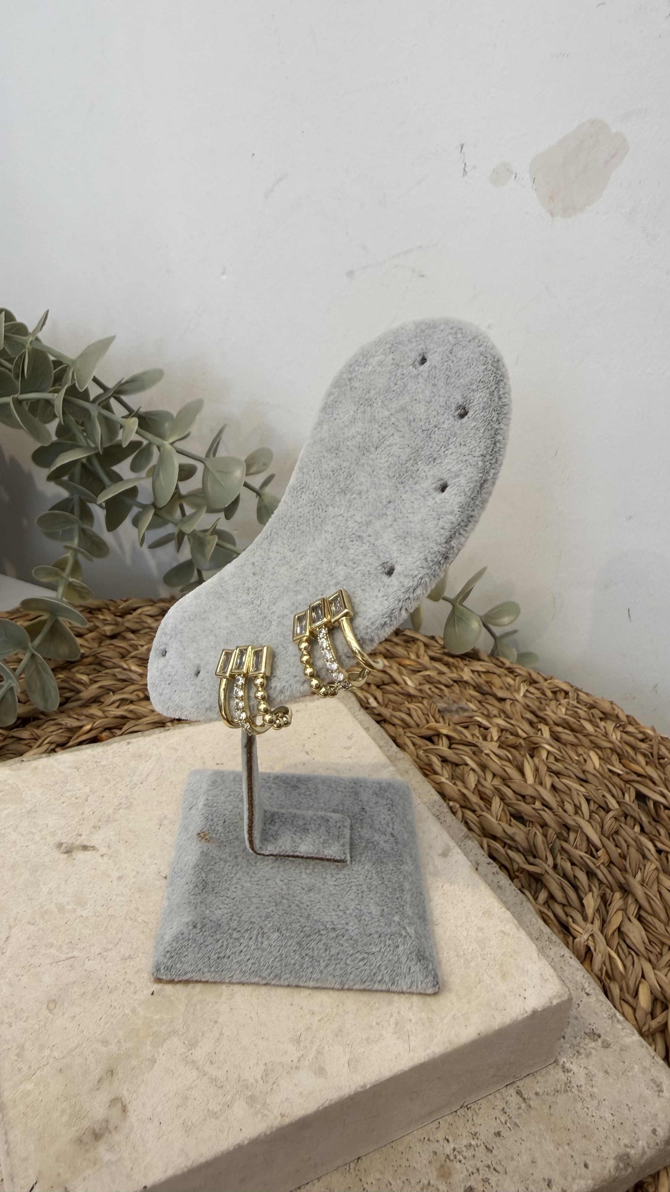 Xuping Özel Seri 14k Gold Renk Küpe