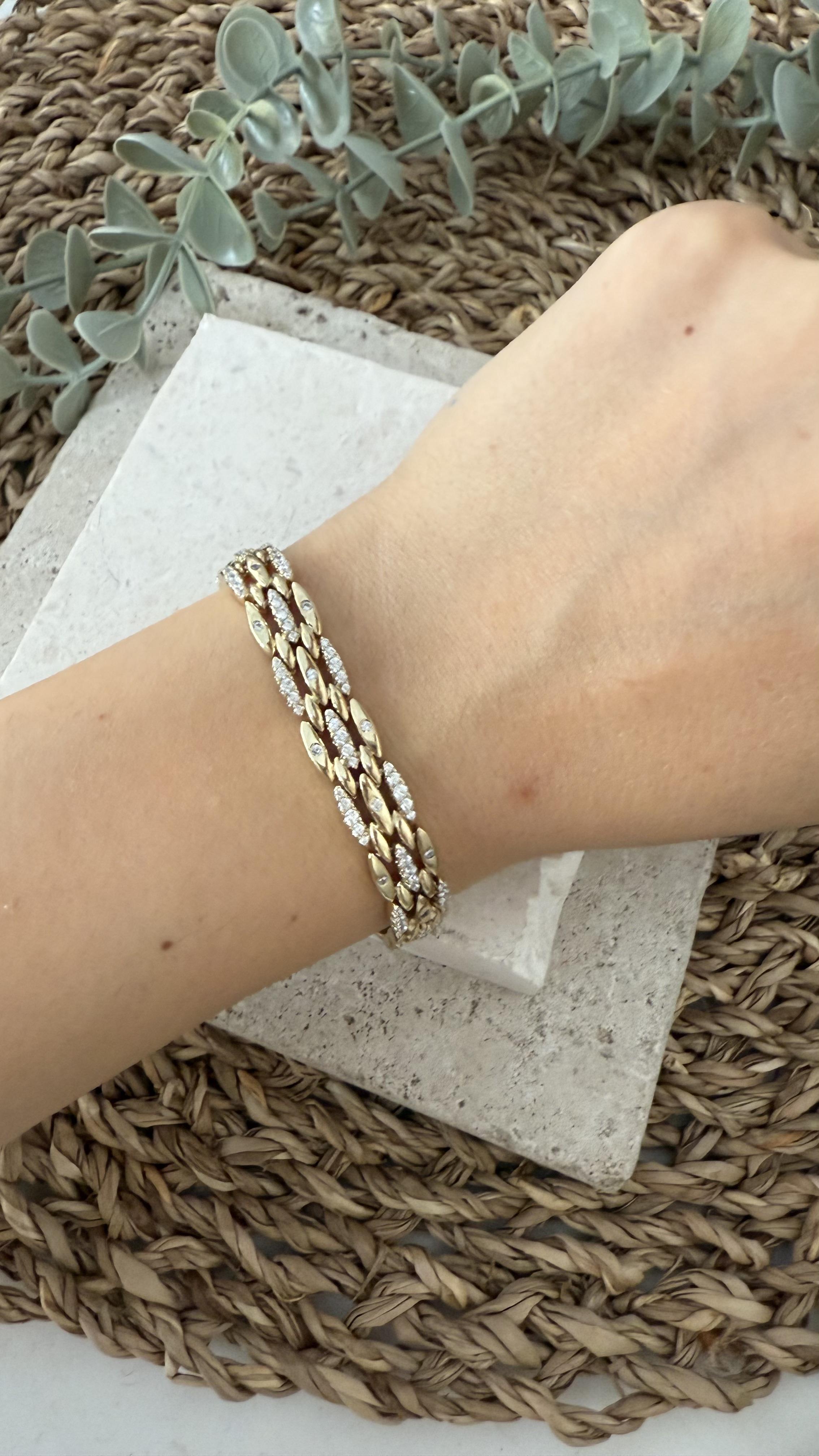 Xuping Özel Seri Gold Renk 14k Bileklik