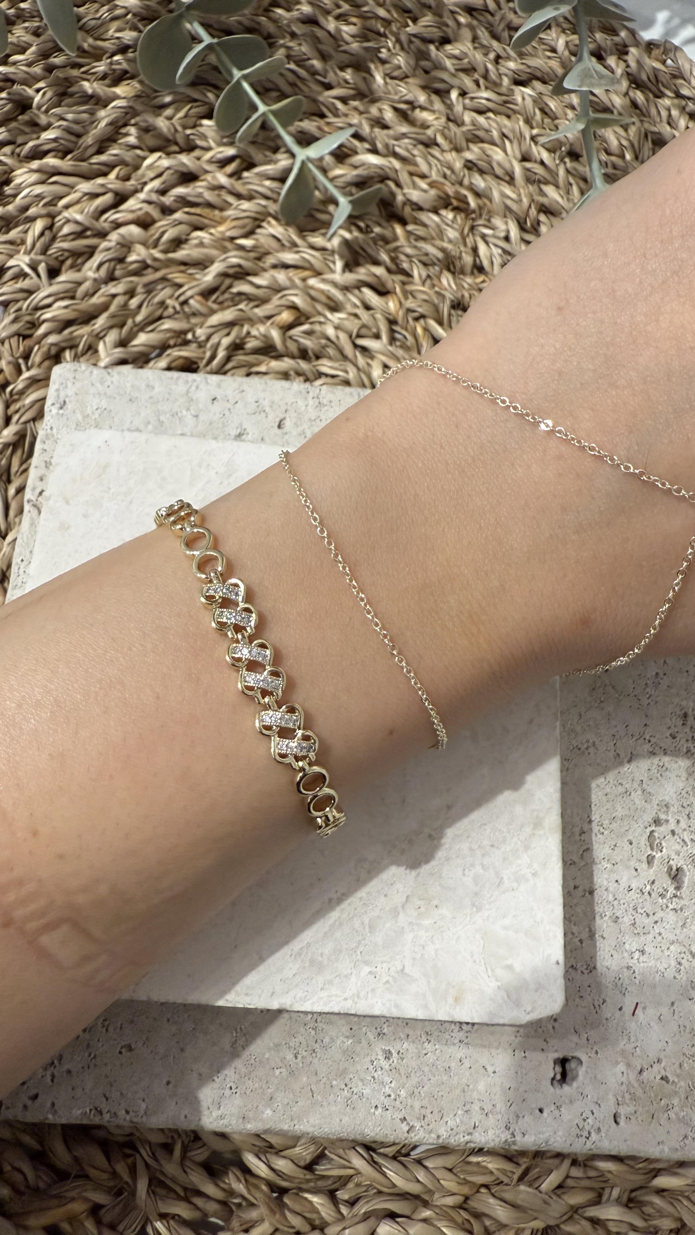 Xuping Özel Seri Gold Renk 14k Bileklik