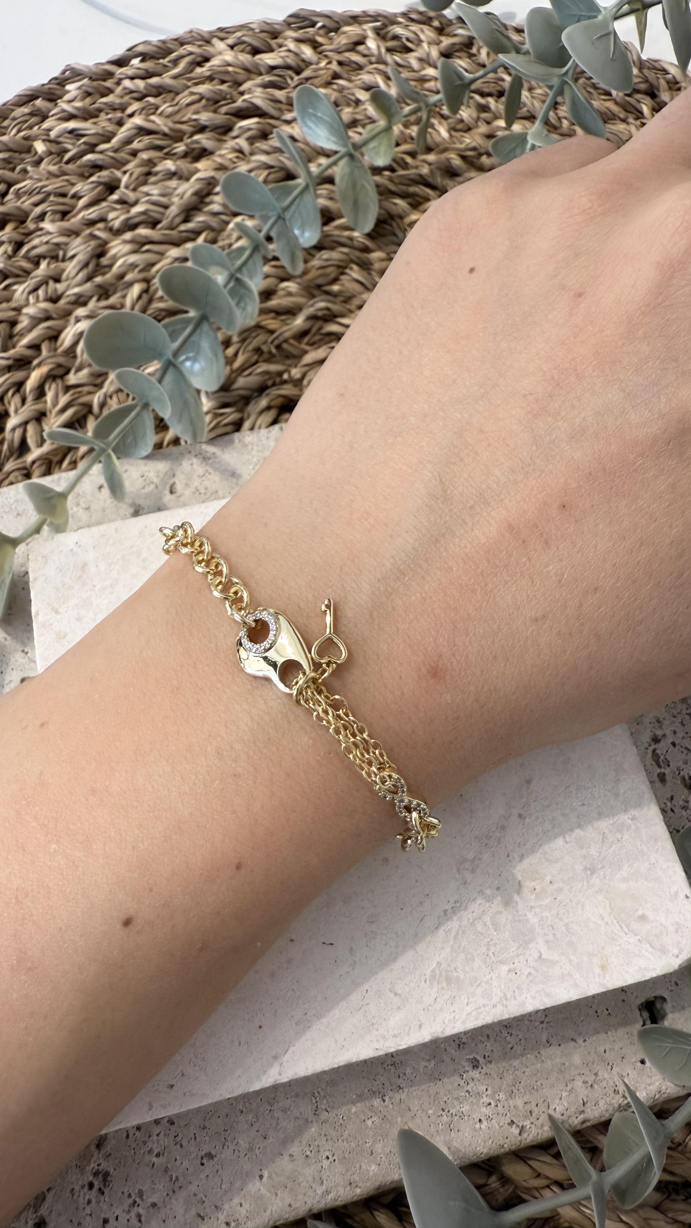 Xuping Özel Seri Gold Renk 14k Bileklik