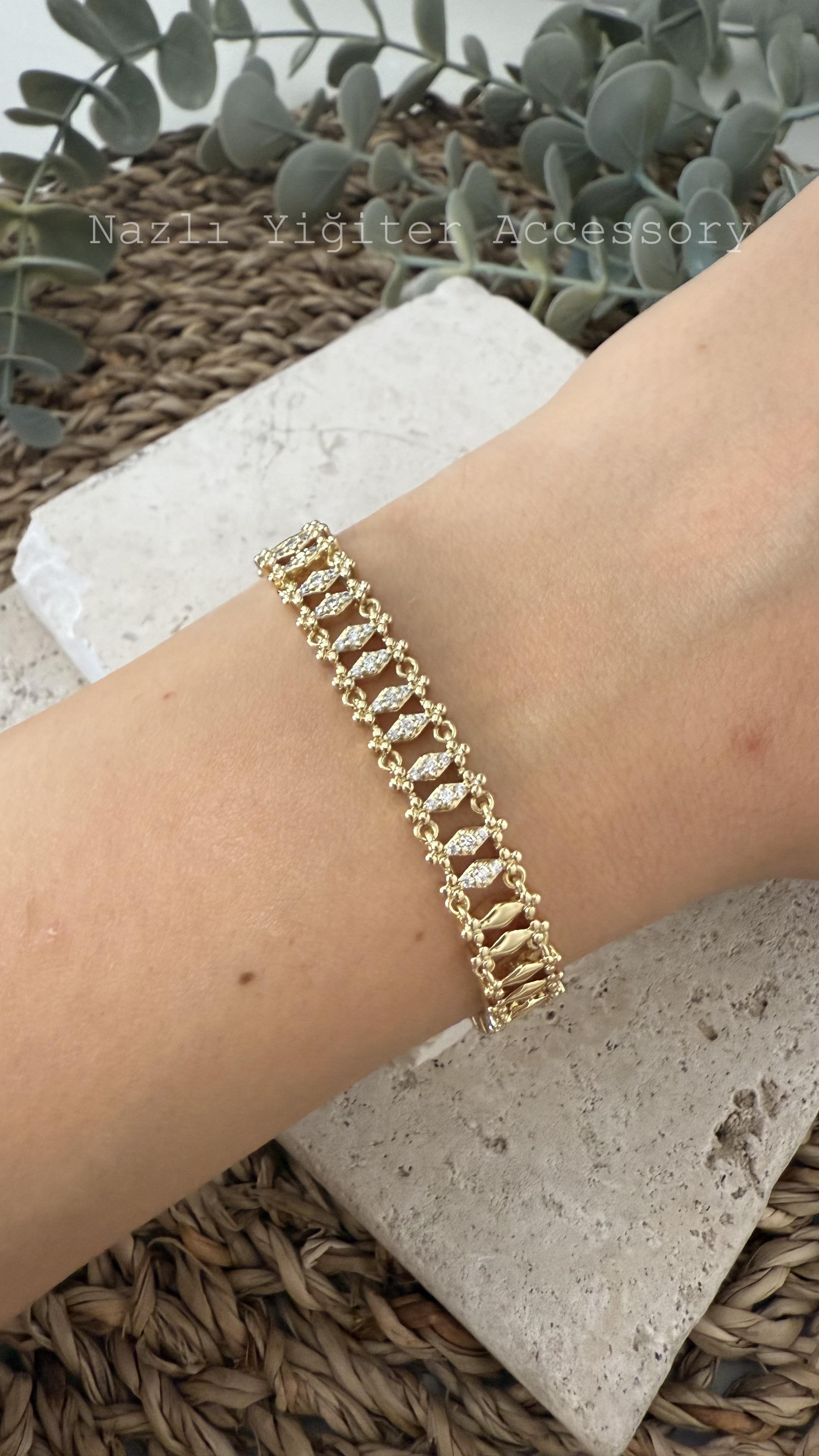 Xuping Özel Seri Gold Renk 14k Bileklik