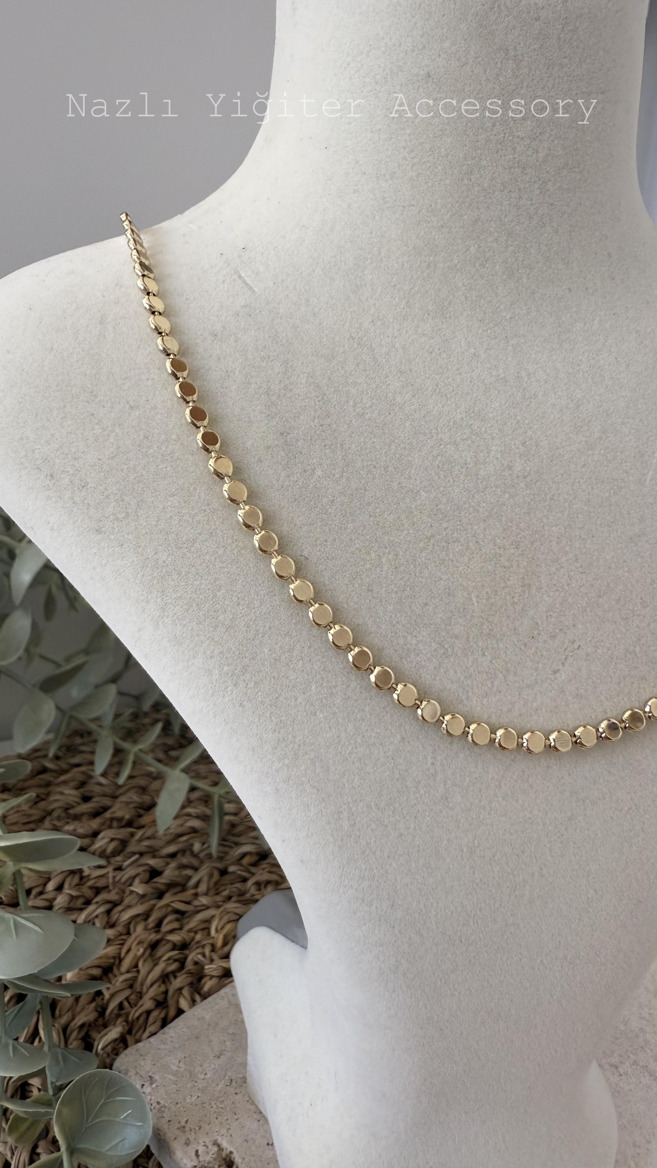 Xuping Özel Seri Gold Renk 14k Kolye 50cm