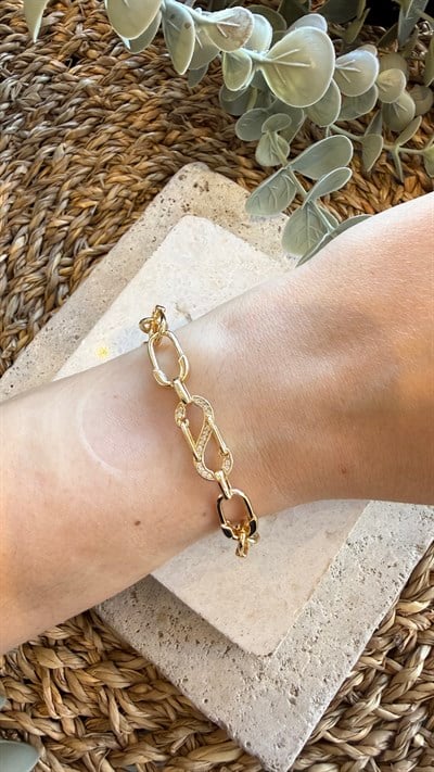 Cm Jewel 14K Gold Renk Bileklik