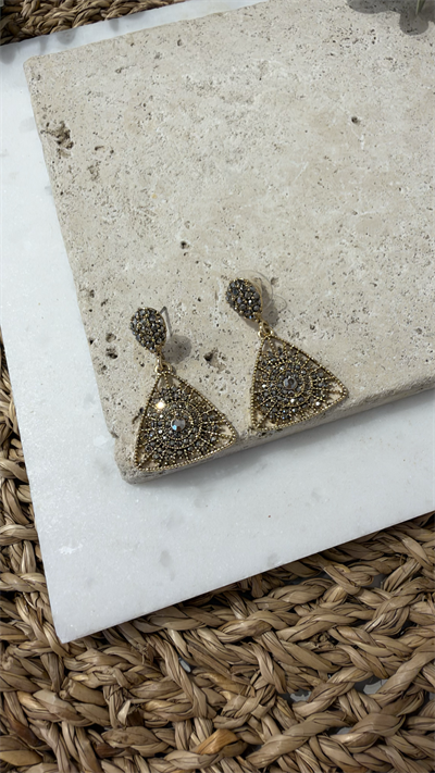 İthal Gold Renk Küpe