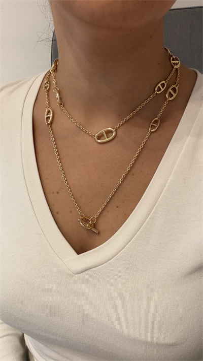 İthal Gold Renk Zincir Kolye