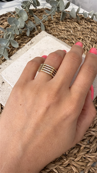 Xuping 14k Gold Renk Yüzük