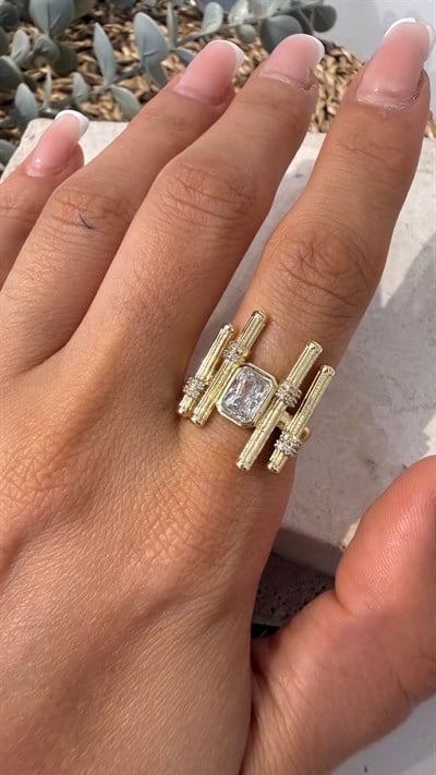 Xuping 14k Gold Renk Yüzük