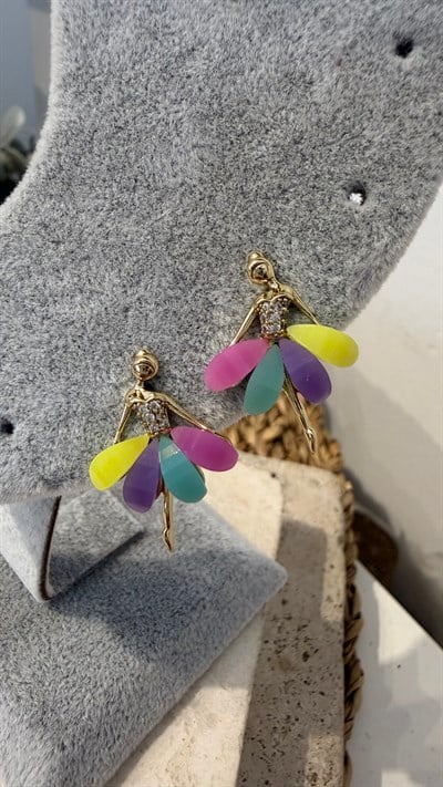 Xuping Özel Seri 14k Gold Renk Küpe