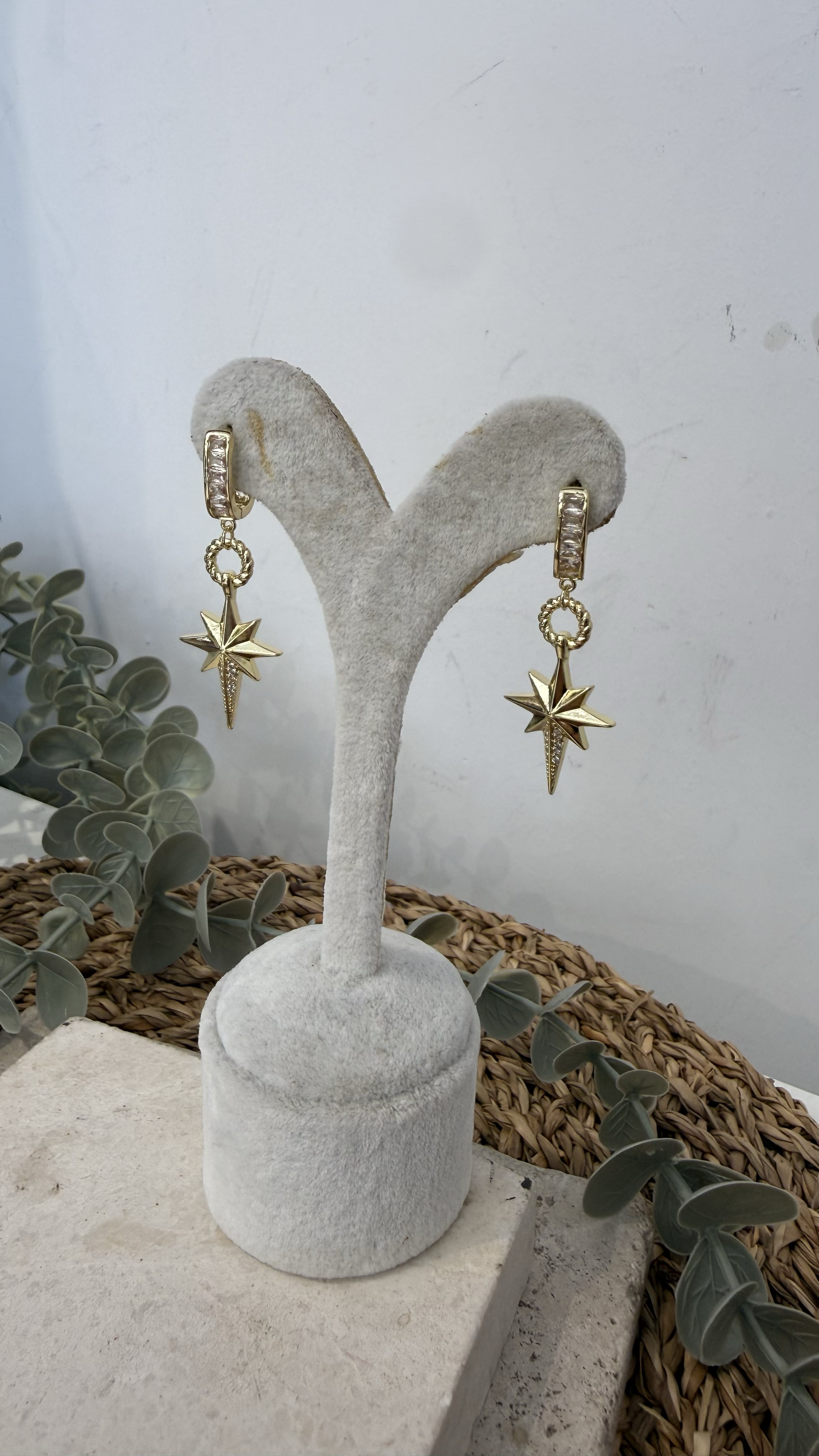 316L Paslanmaz Çelik Gold Renk Küpe