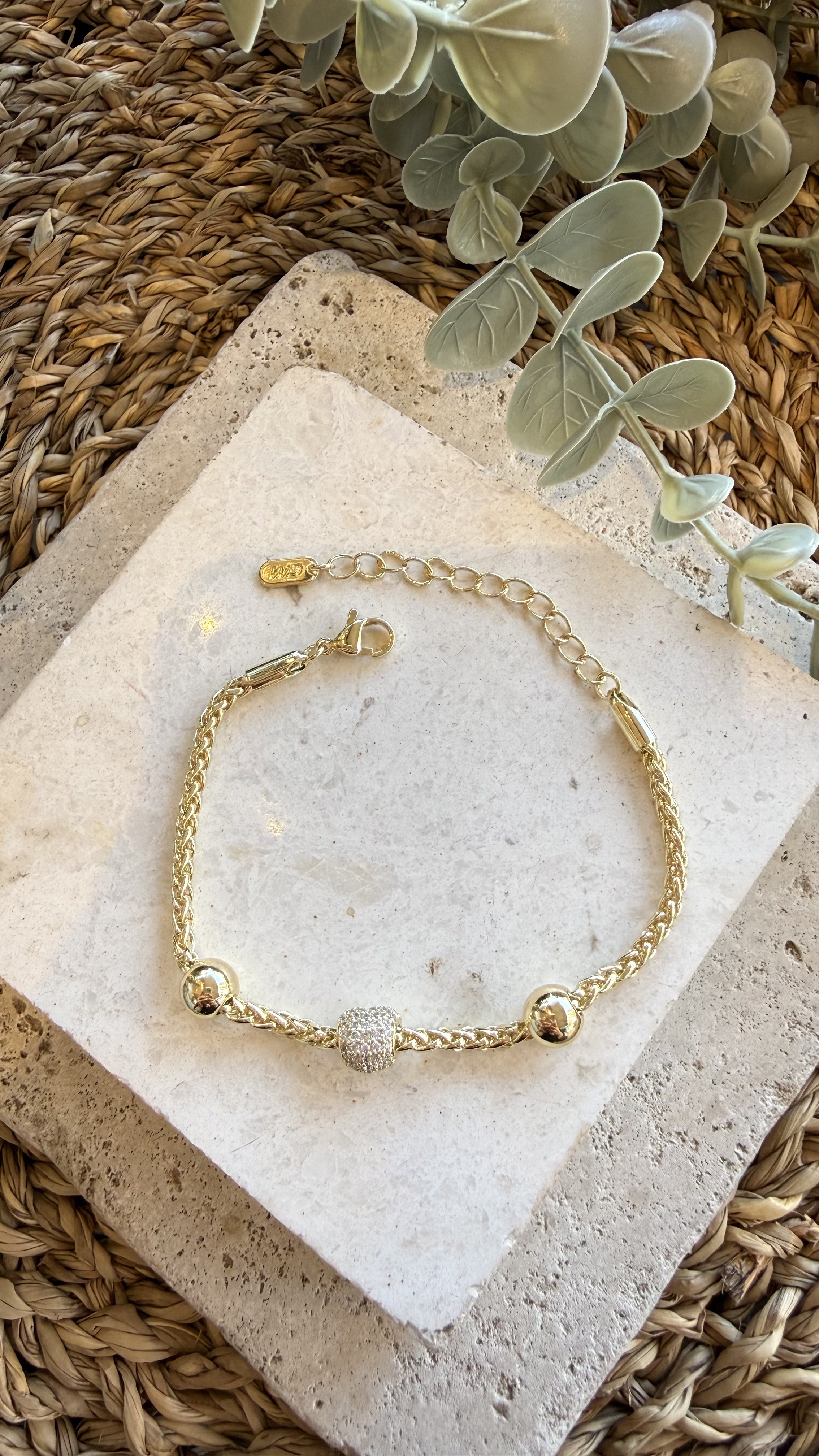 Cm Jewel 14K Gold Renk Bileklik