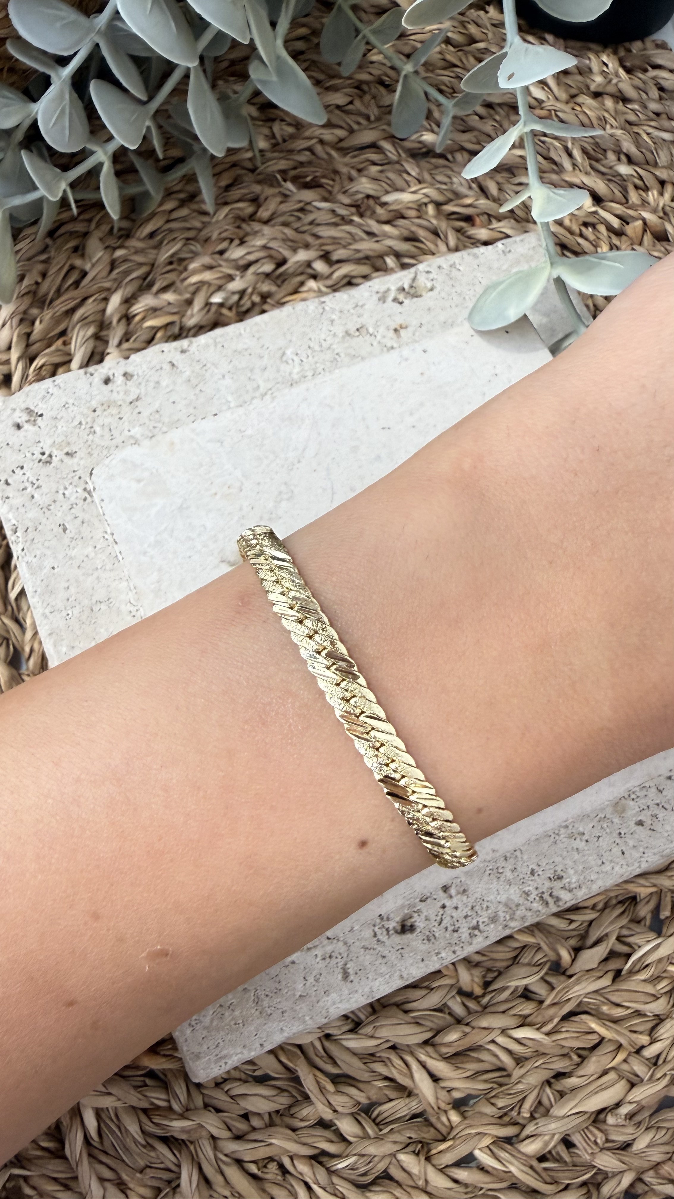 Cm Jewel 14K Gold Renk Bileklik