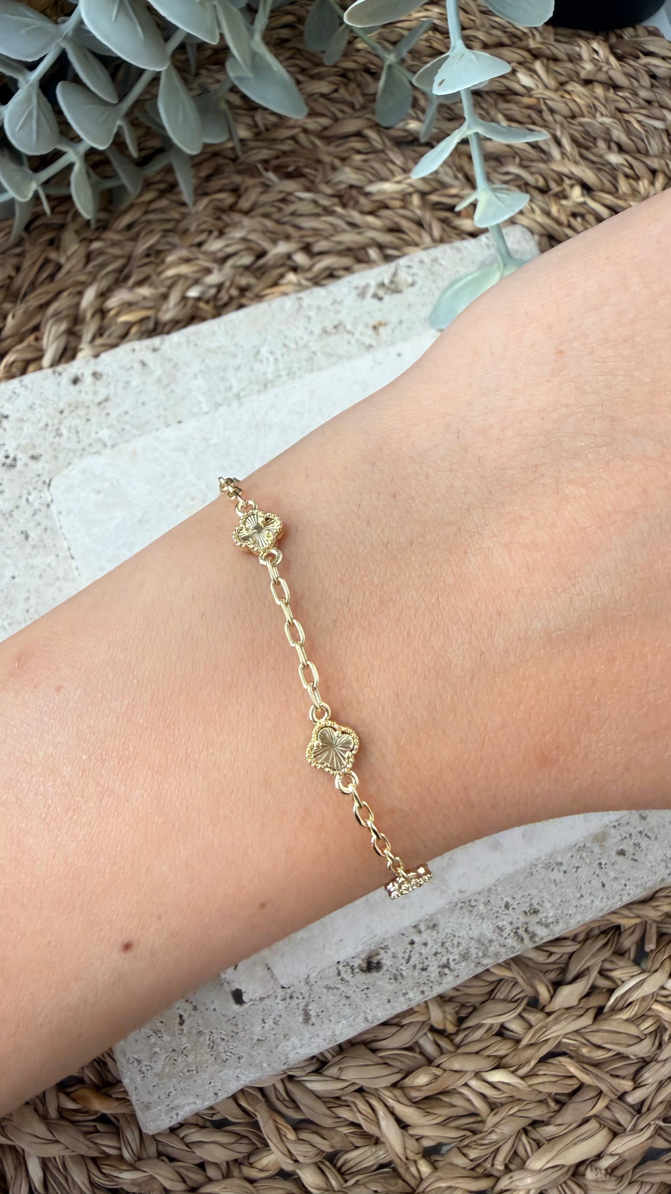 Cm Jewel 14K Gold Renk Bileklik